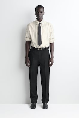 WOOL-FLANNEL TIE — DARK-GRAY MÉLANGE 2