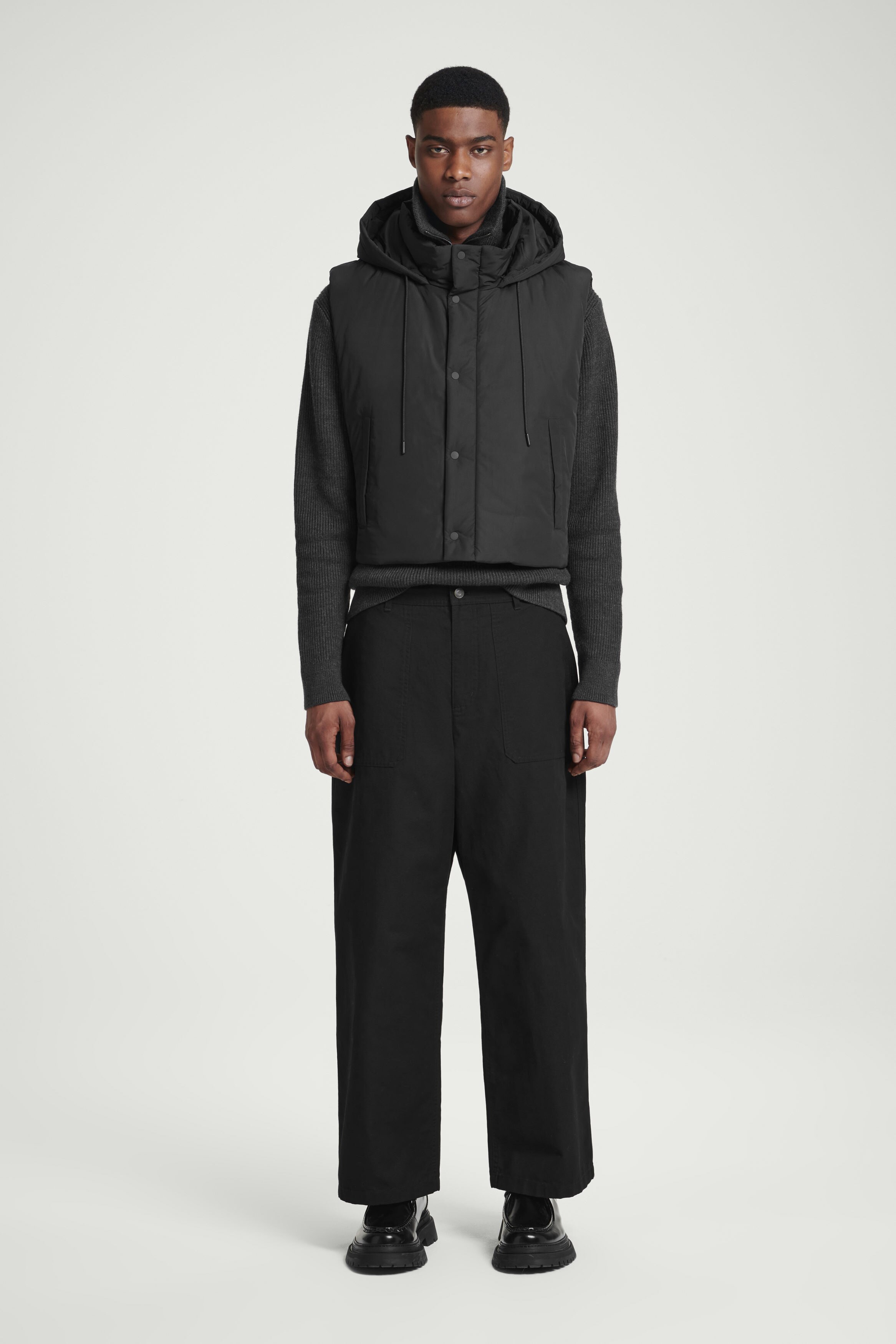 ジャケット・アウター cos SHOTO PADDED HOODED CAPE COS Short Padded Hooded Cape | endource
