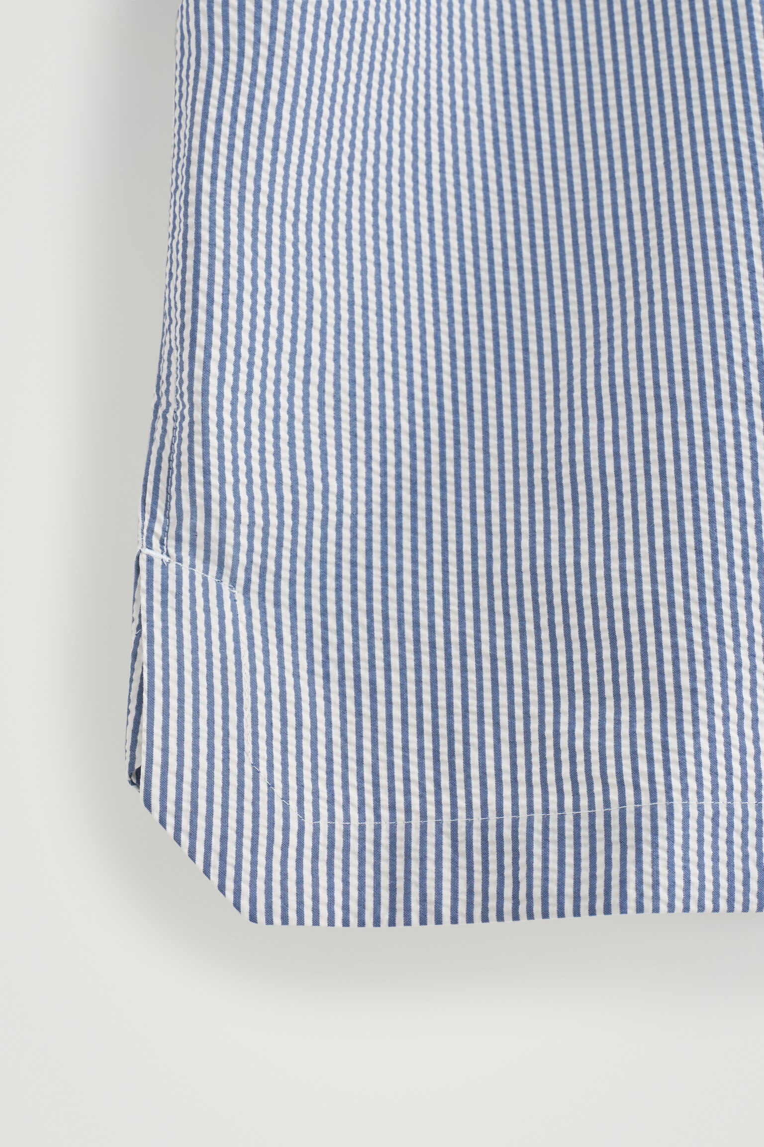 CAMISA DE MANGA CORTA DE ALGODÓN - AZUL / BLANCO / RAYAS - 5