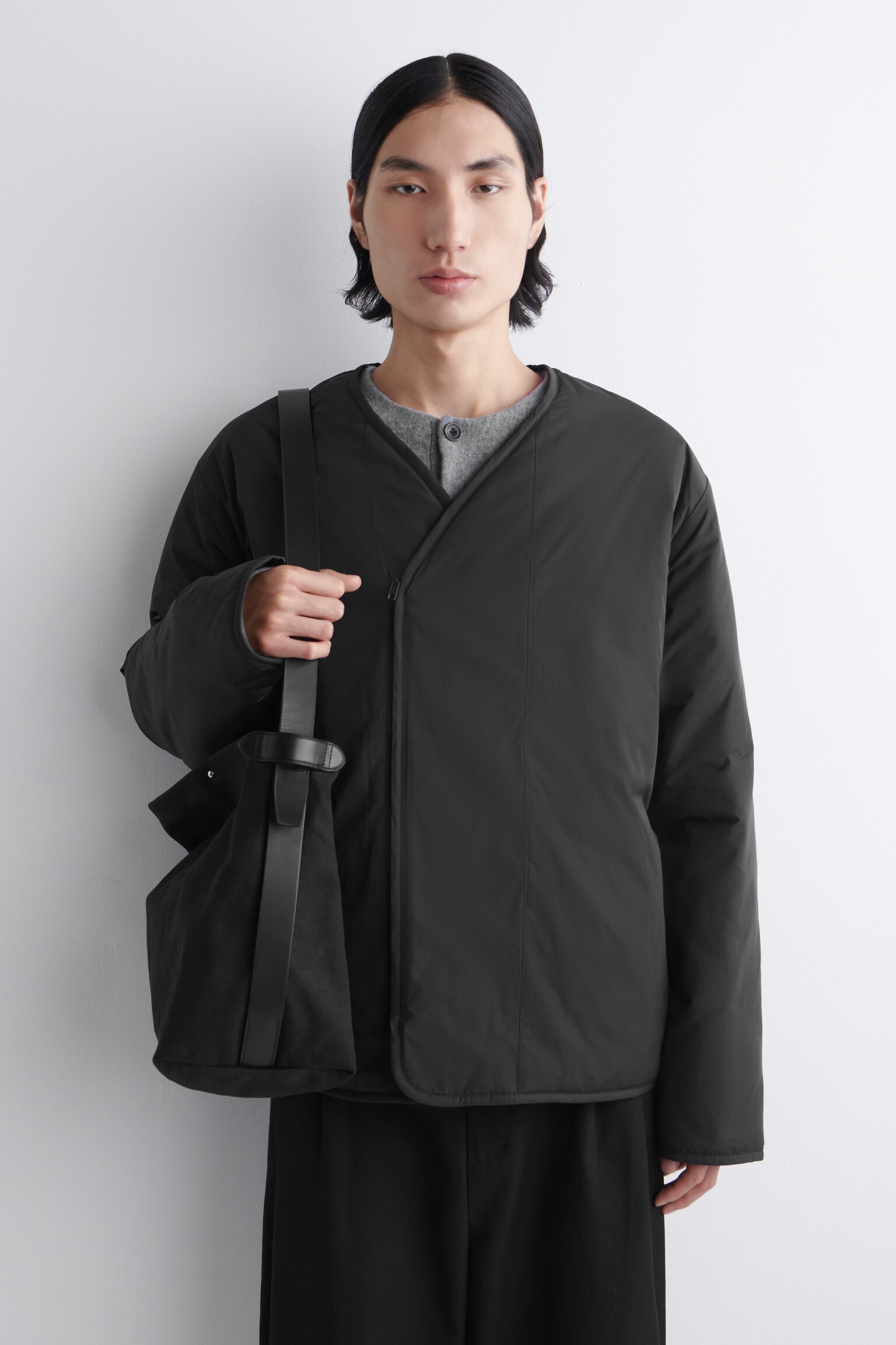 UTILITY MESSENGER BAG - CANVAS - NAVYBLAU/GRAU - 6