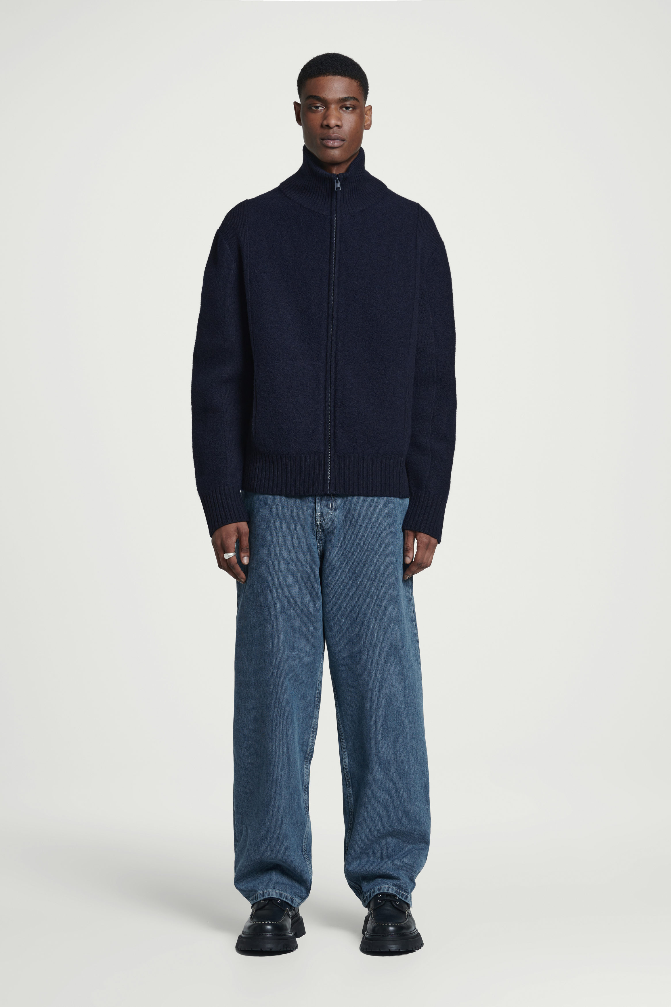 RIDER STRAIGHT-LEG JEANS - DARK BLUE | COS