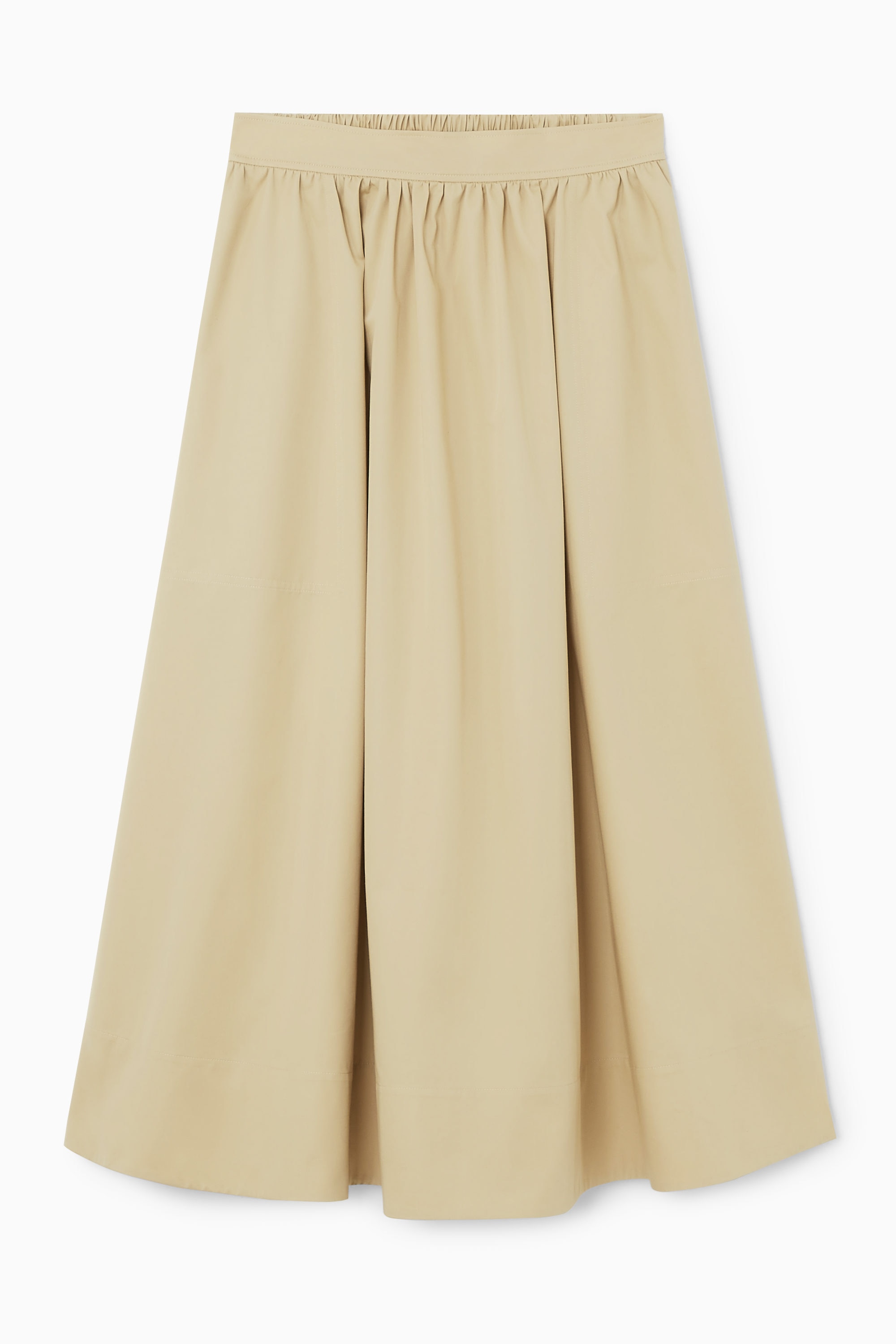 ◇LENINA◇ ETIENNE check midi skirt_BEIGE A-Line Midi Skirt - Beige - Midi skirts - & Other Stories GB