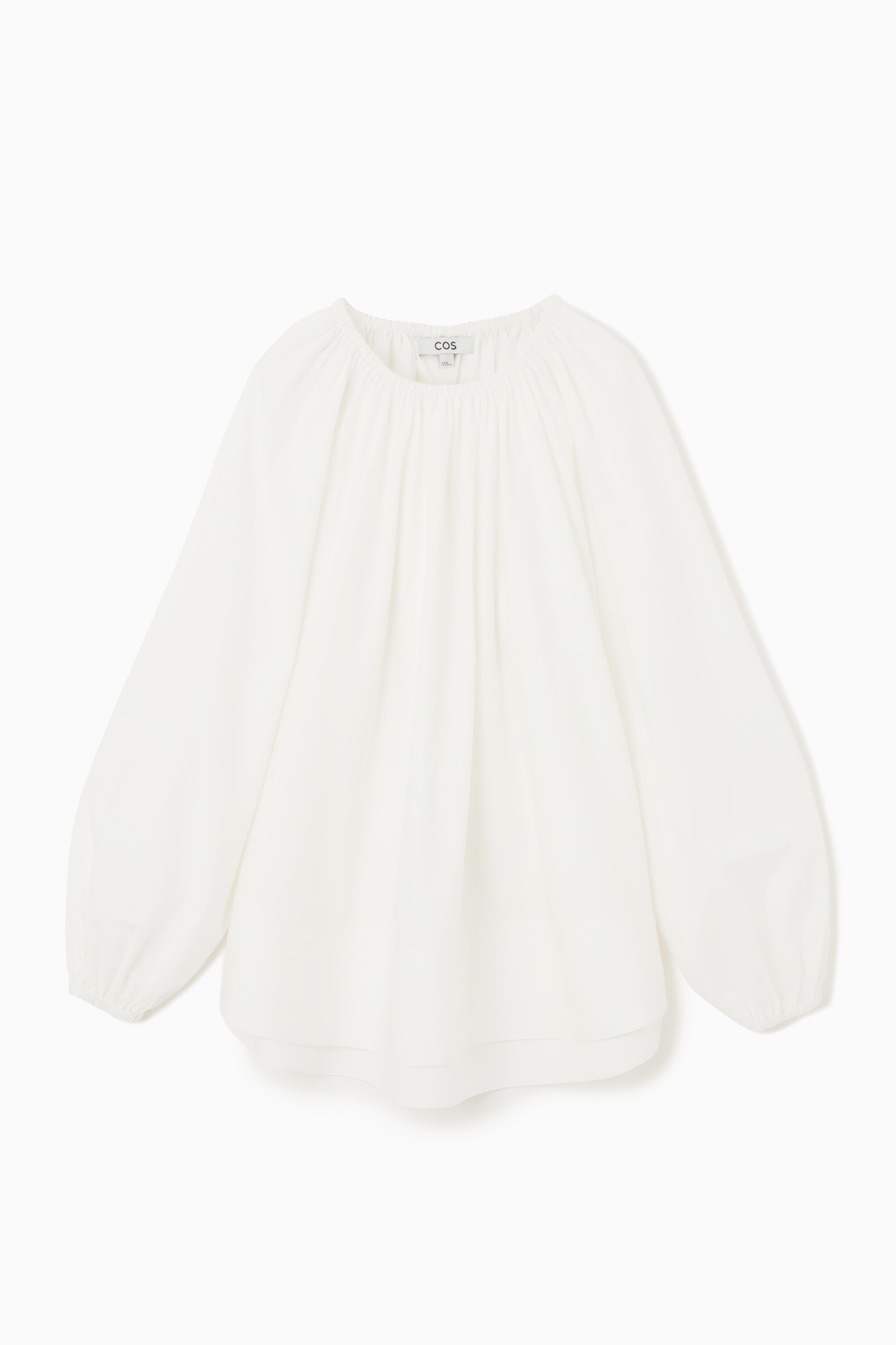 OVERSIZED OFF-THE-SHOULDER BLOUSE - WHITE | COS