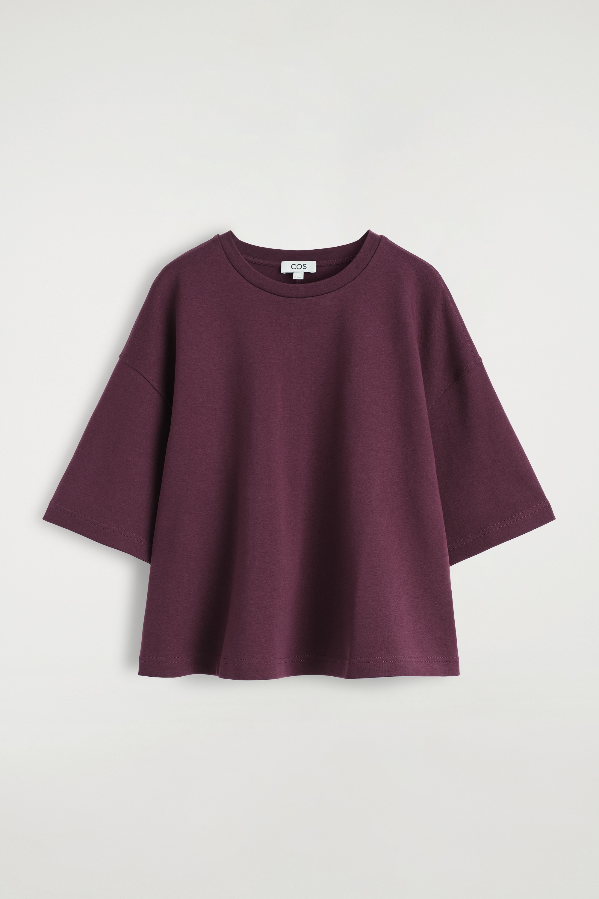 Túlméretezett boxy póló - BORDÓ/Fehér/kobalt/ZÖLD/VILÁGOSKÉK/FEKETE/világos rózsaszín/SZÜRKE MELANGE