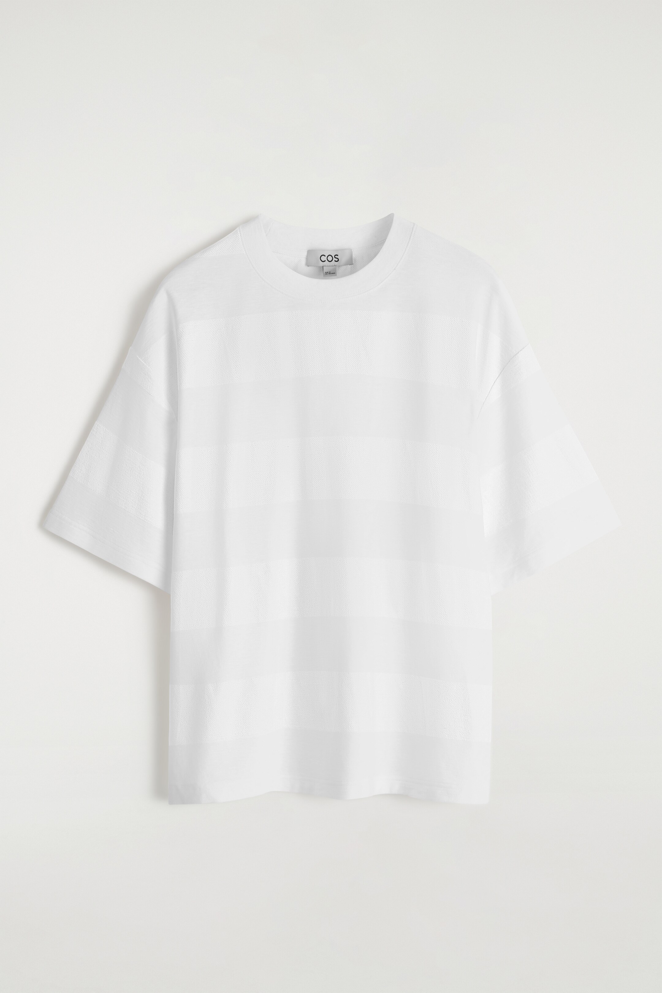 Agrandir l'image: T-SHIRT OVERSIZE EN MÉLANGE DE LIN À RAYURES - BLANC - HOMME | H&M CH 6