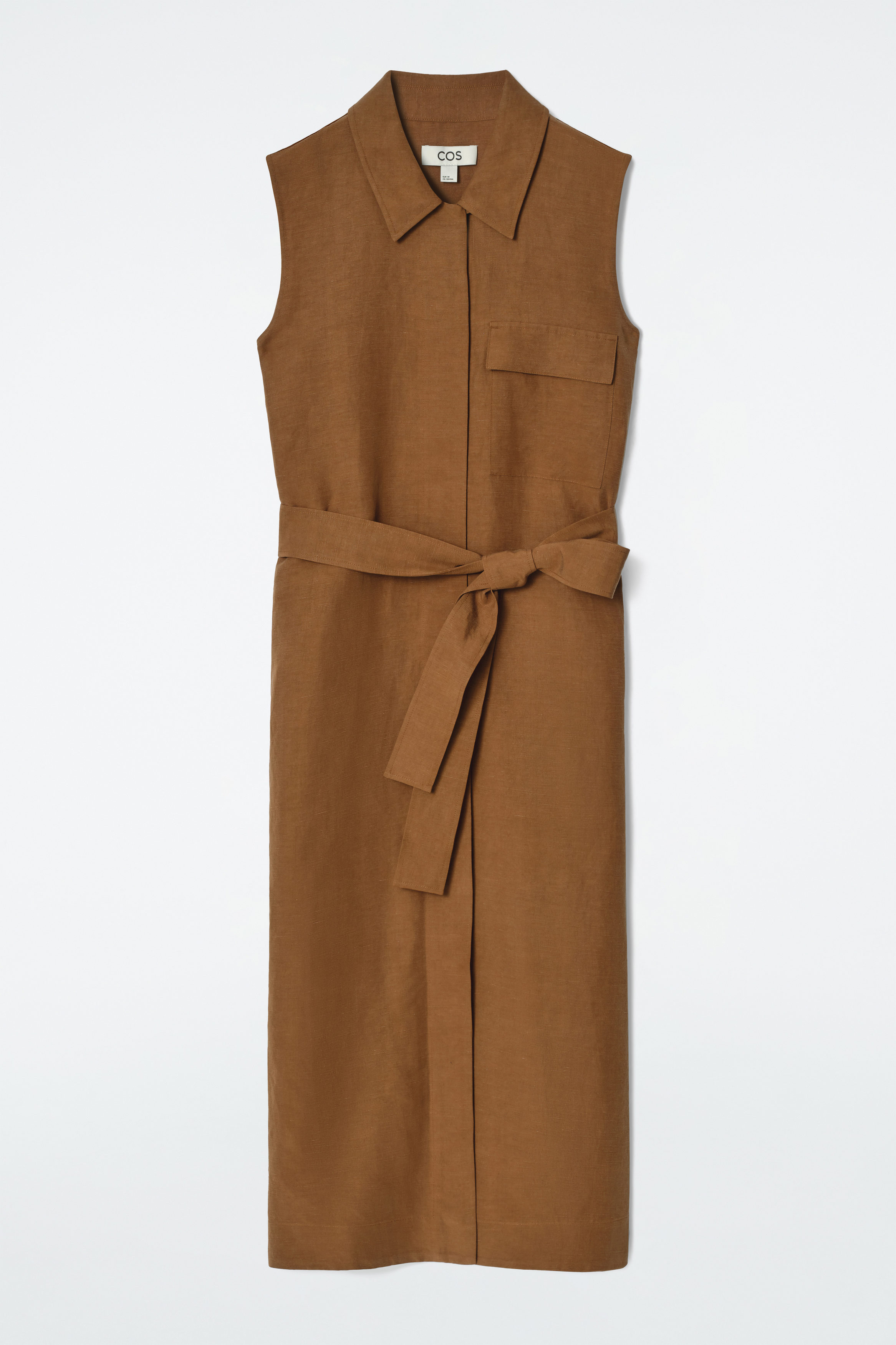 farm rio garden tiles cutout midi dress Sand Guanacaste Cut-Out Waist Sleeveless Midi Dress