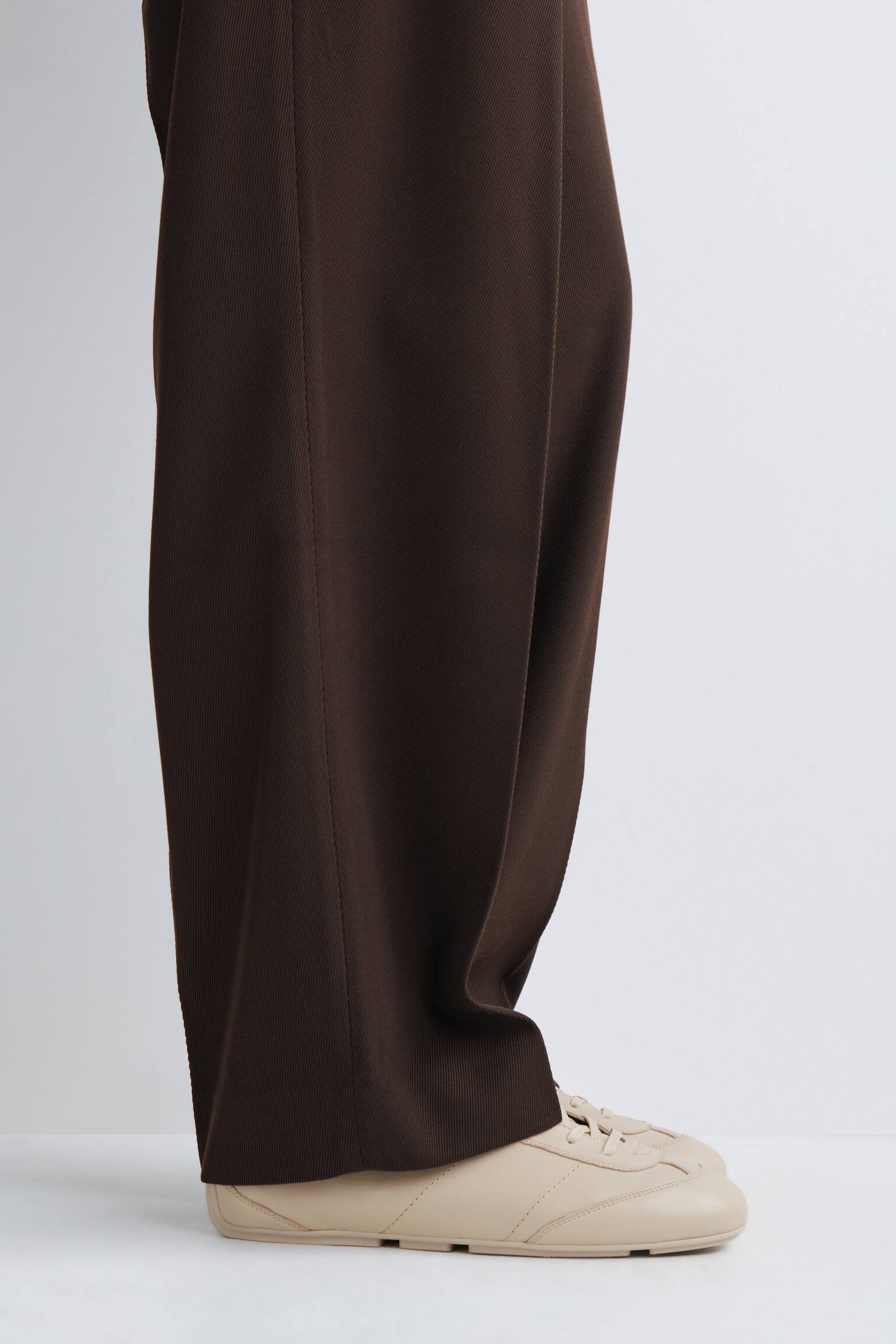 SCHLICHTE SNEAKERS AUS LEDER - HELLES BEIGE/SCHWARZ - 4