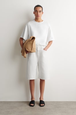 OVERSIZED BOXY COTTON T-SHIRT — WHITE 4