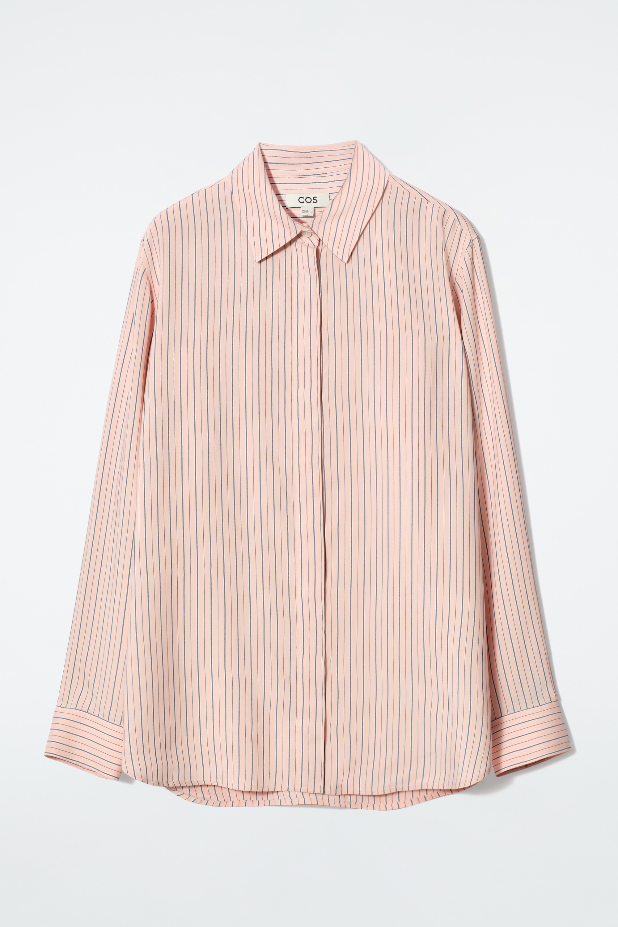 T-SHIRT A RIGHE DALLA VESTIBILITÀ RILASSATA - ROSA / GESSATO/BLU / GESSATO