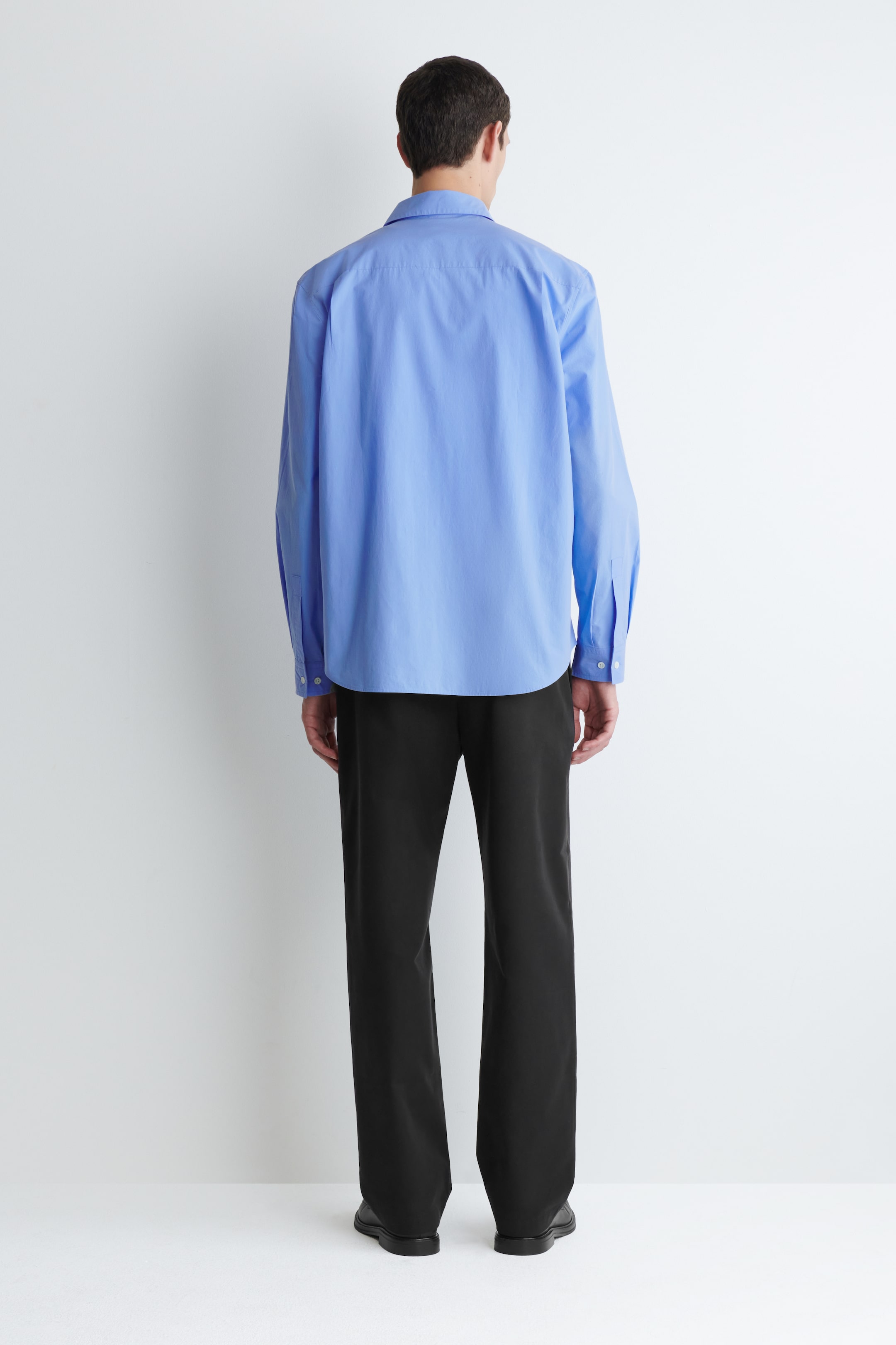 Agrandir l'image: CHEMISE DÉCONTRACTÉE EN POPELINE DE COTON PIMA - BLEU - HOMME | H&M FR 4