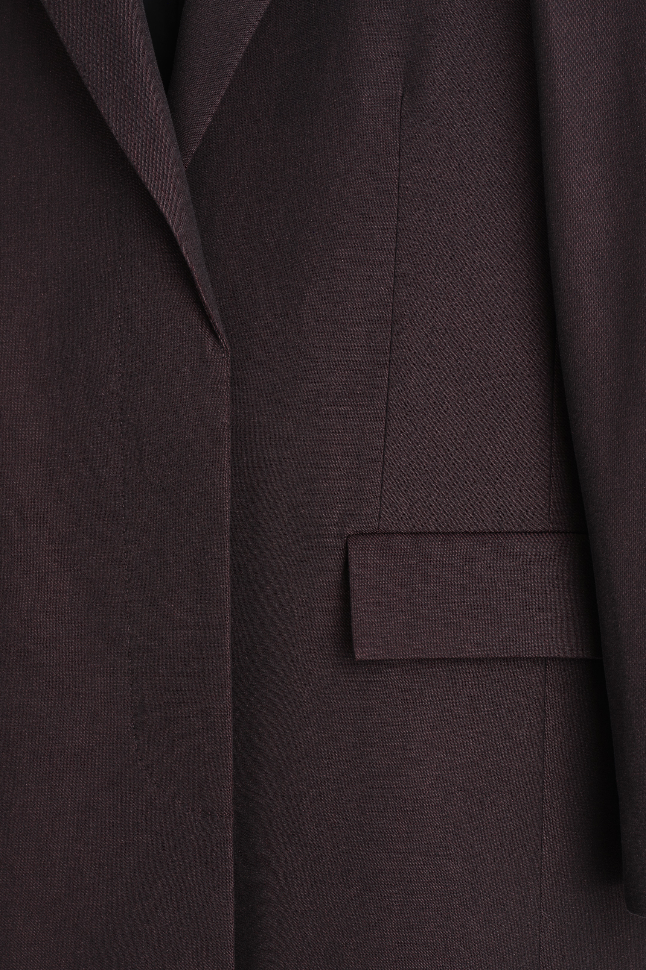 View larger image: TAILORED COTTON COAT - BURGUNDY - Ladies | H&M GB 6