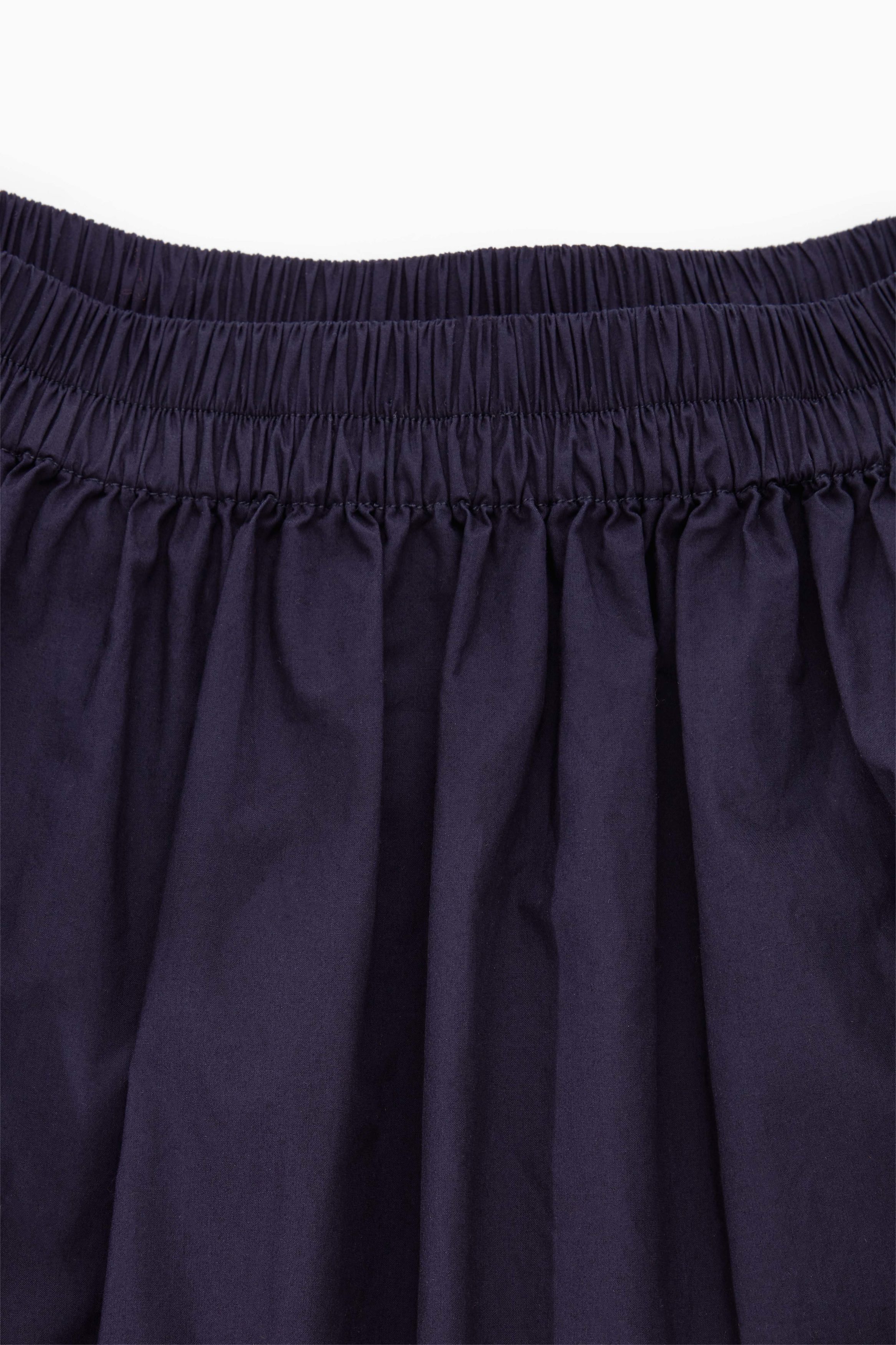 VOLUMINOUS GATHERED MAXI SKIRT - NAVY | COS US