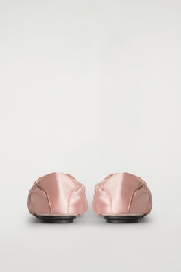 SATIN-SUEDE BALLET SNEAKERS — POWDER PINK 2
