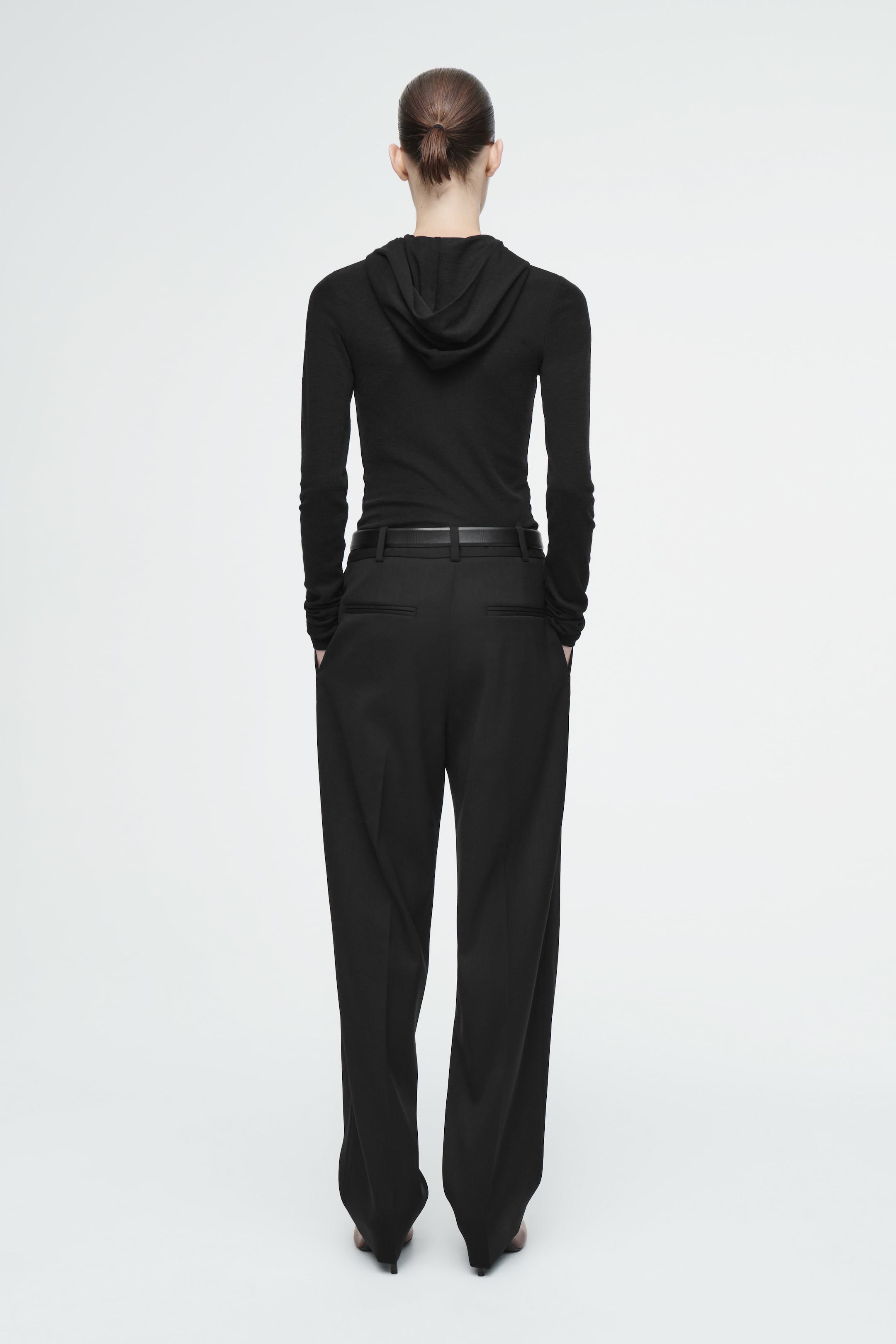 Grösseres Bild ansehen: ELEGANTE HOSE AUS WOLL-MIX MIT SCHMALER PASSFORM - SCHWARZ - DAMEN | H&M CH 3