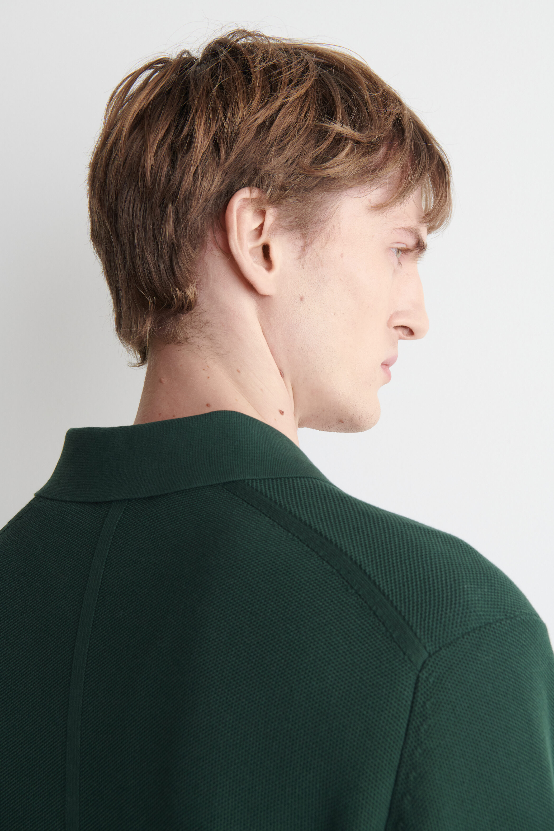 HONEYCOMB-KNIT POLO SHIRT - thumbnail 5
