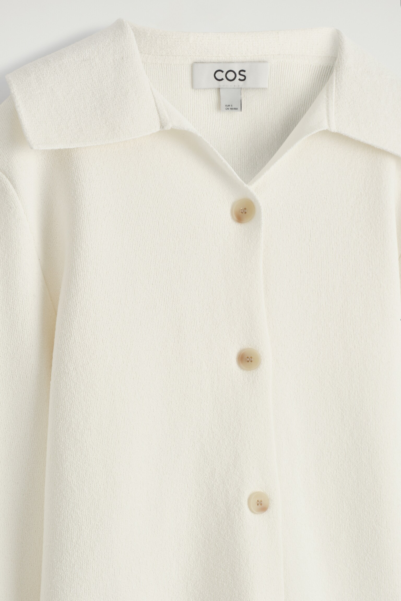 VESTE À COL EN MAILLE - IVOIRE/NOIR - 6