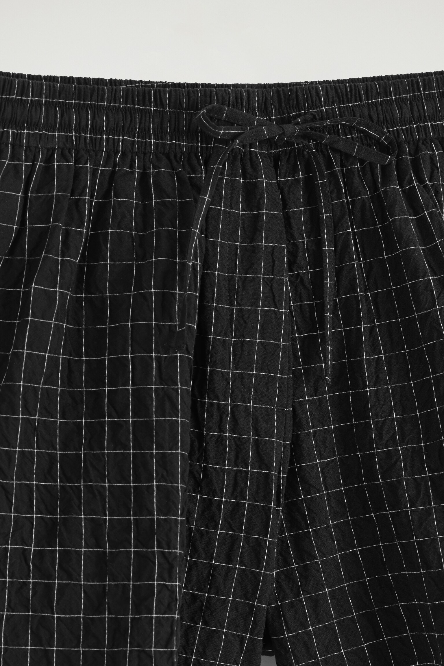 SHORT À CARREAUX EN COTON - NOIR / CARREAUX - 6