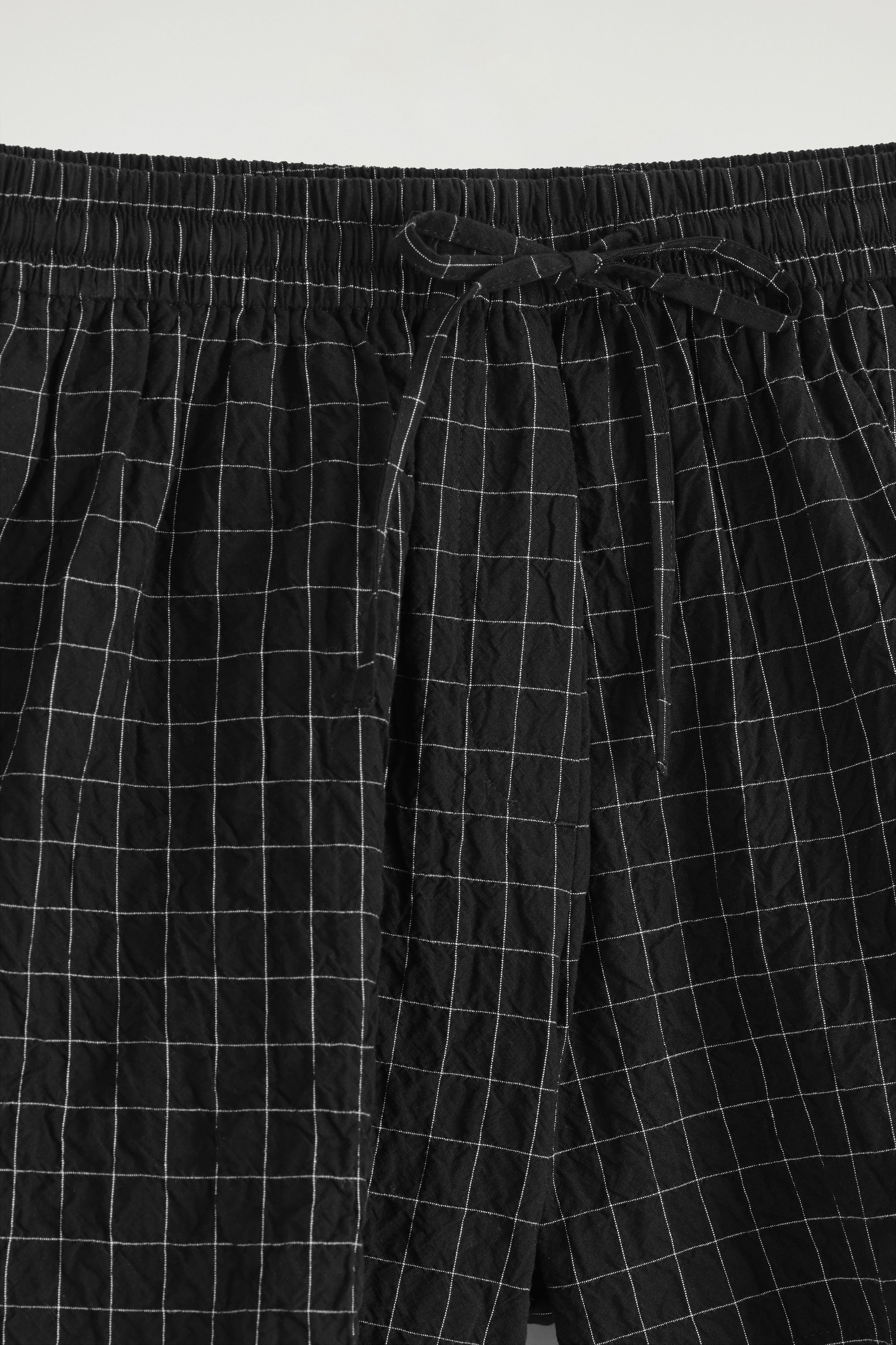CHECKED COTTON SHORTS