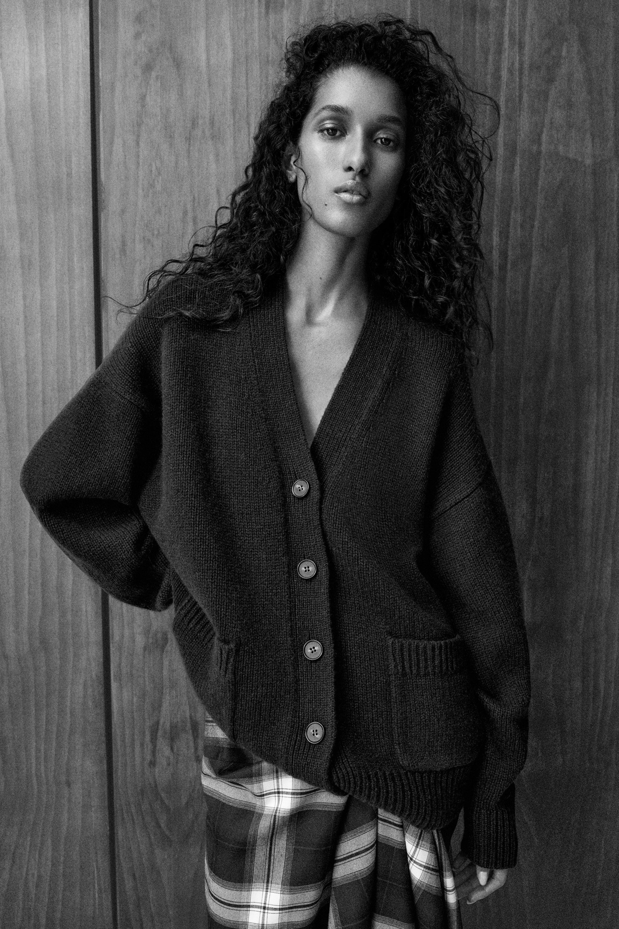 OVERSIZED CASHMERE-BLEND CARDIGAN