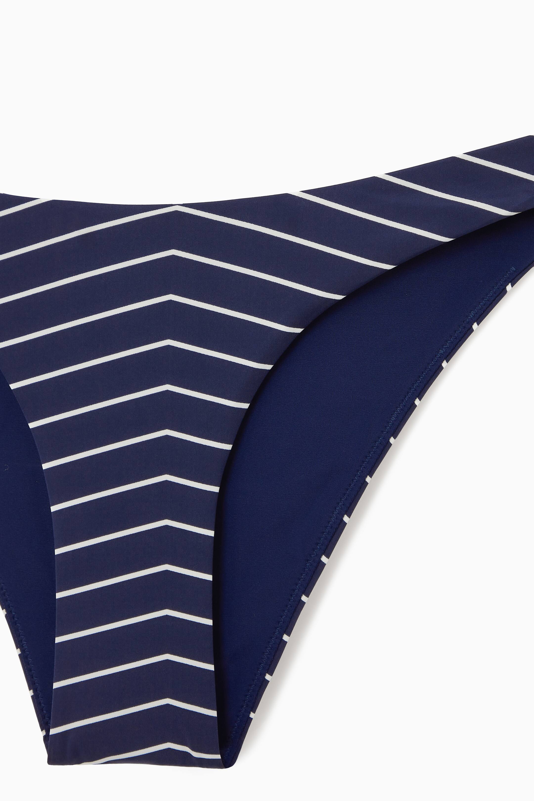 Women's NAVY / STRIPED BRAZILIAN BIKINI BRIEFS | H&M GB