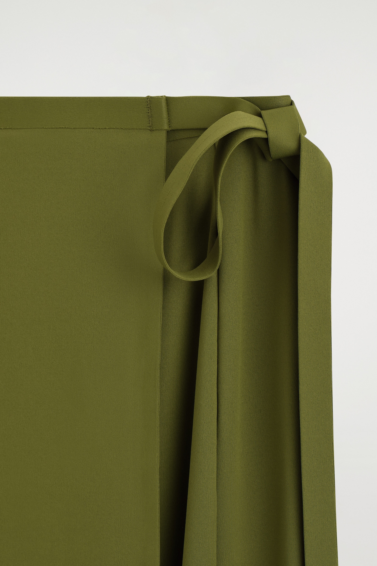 SARONG WRAP SKIRT — KHAKI