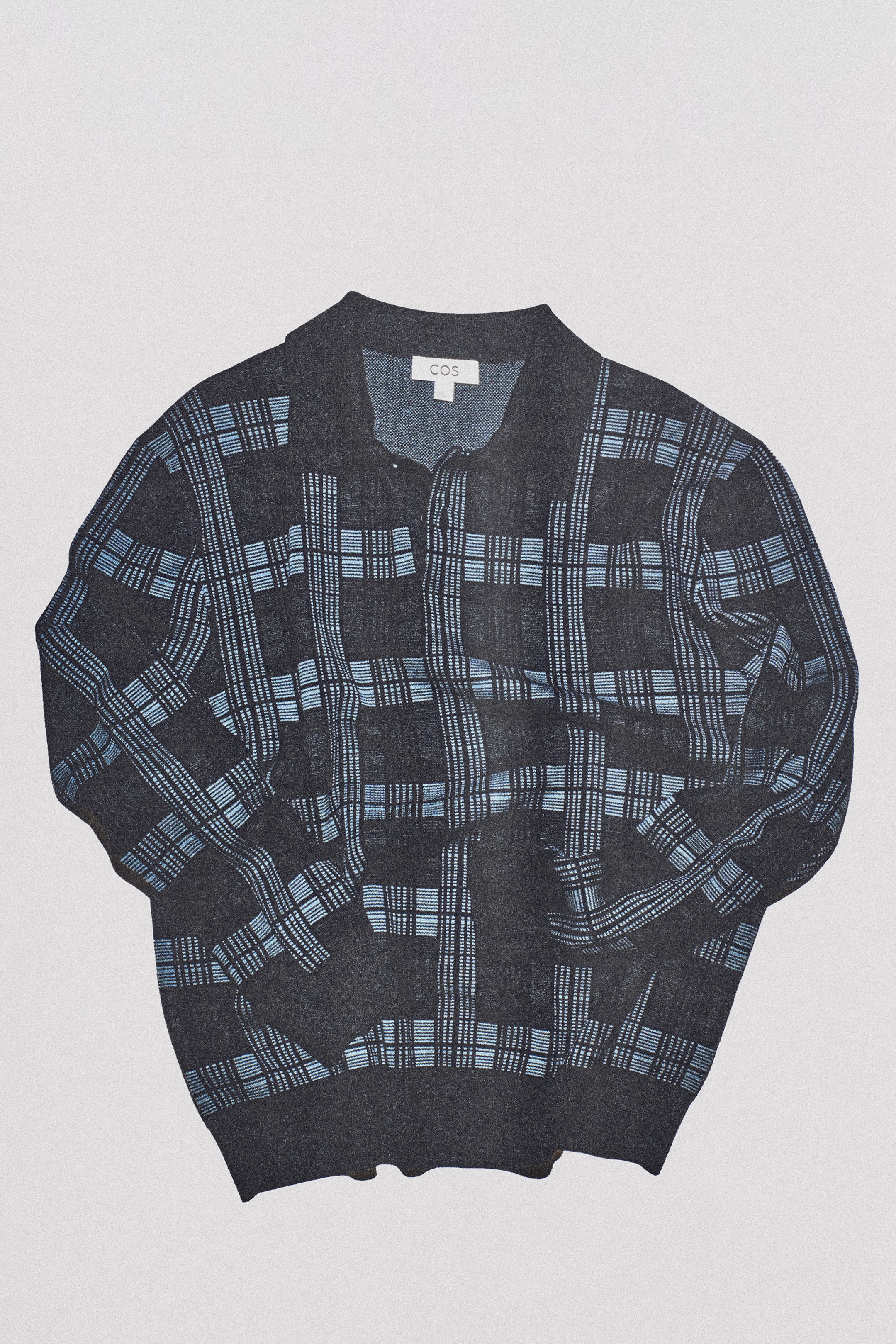 MERINO WOOL-JACQUARD POLO JUMPER