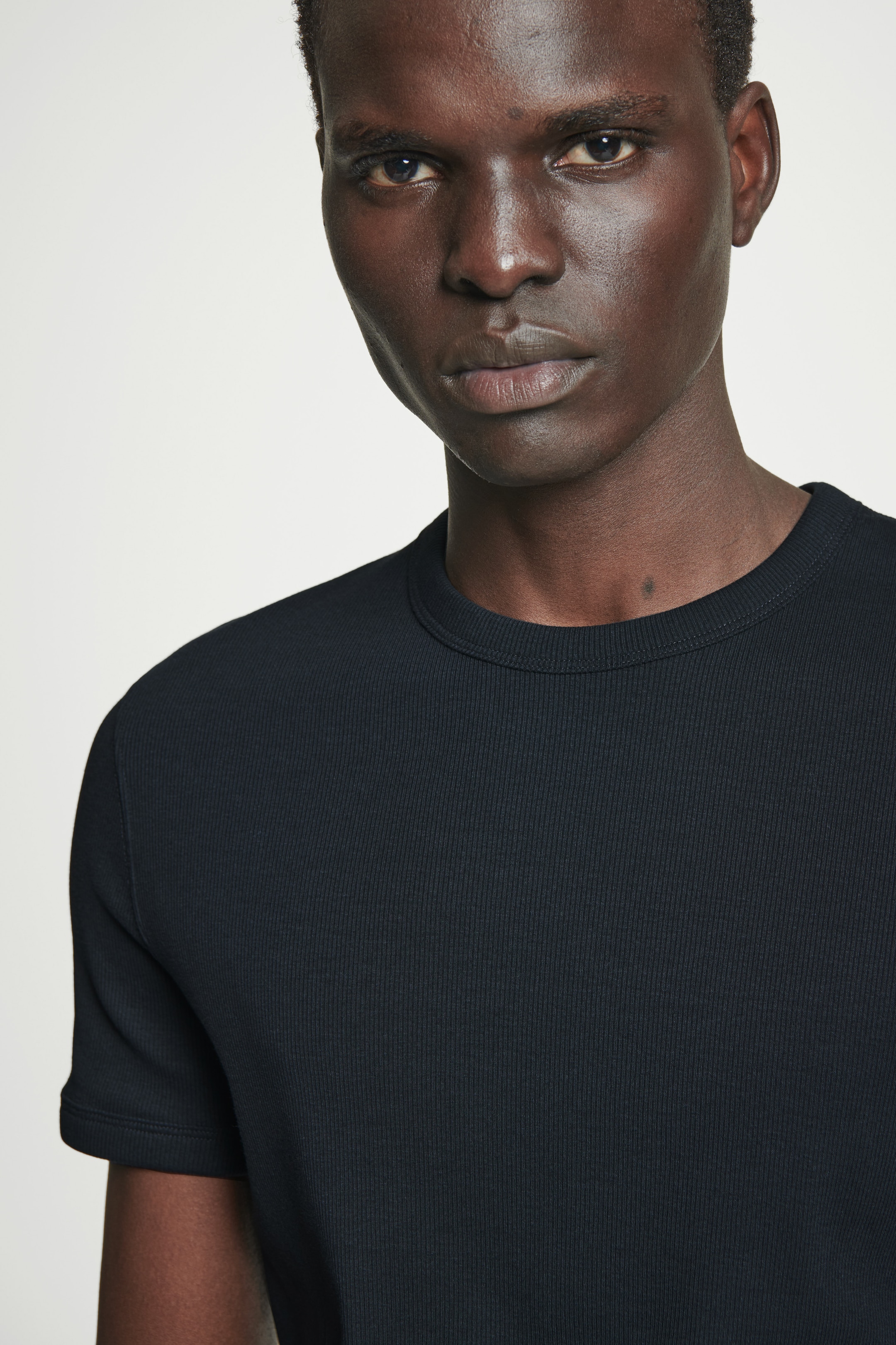 Visualizza immagine più grande: T-SHIRT SLIM IN COTONE A COSTE - BLU NAVY - UOMO | H&M IT 5