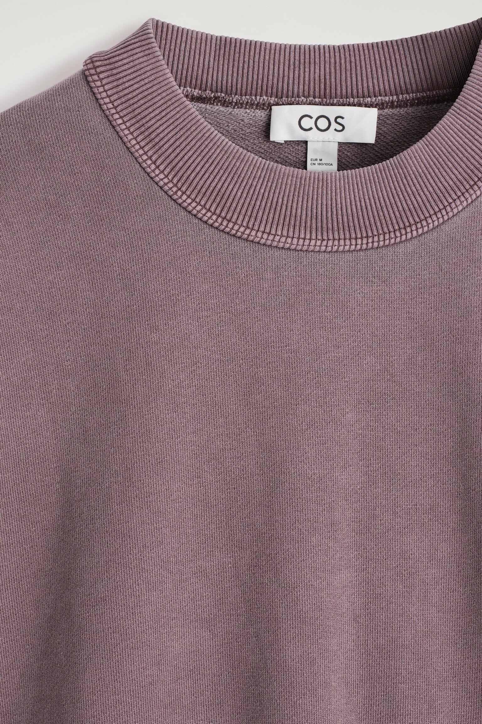 LOCKERES SWEATSHIRT AUS VORGEWASCHENER BAUMWOLLE - VERWASCHENES BURGUNDERROT/Navyblau - 8