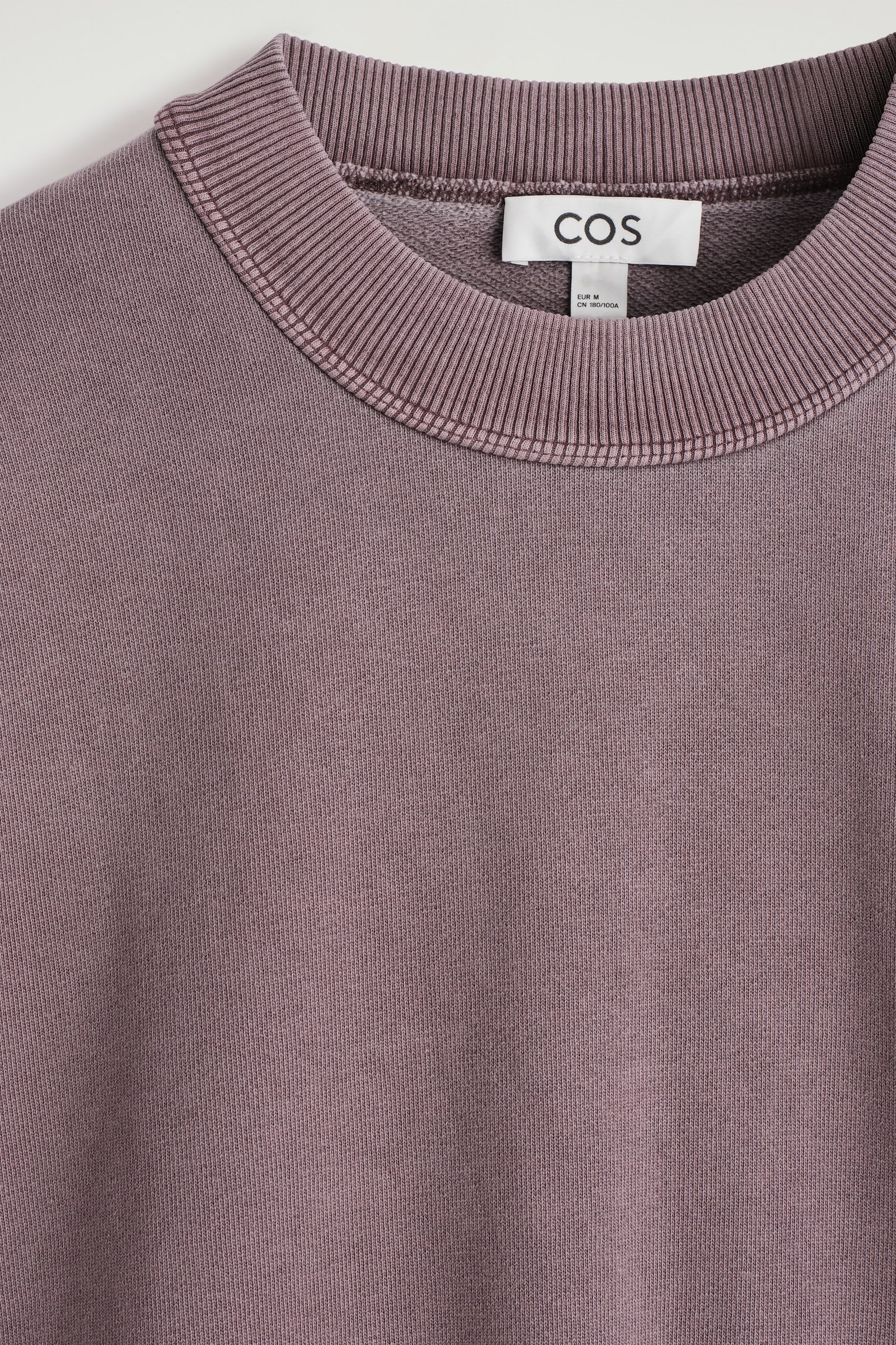 LOCKERES SWEATSHIRT AUS VORGEWASCHENER BAUMWOLLE - VERWASCHENES BURGUNDERROT/Navyblau - 8