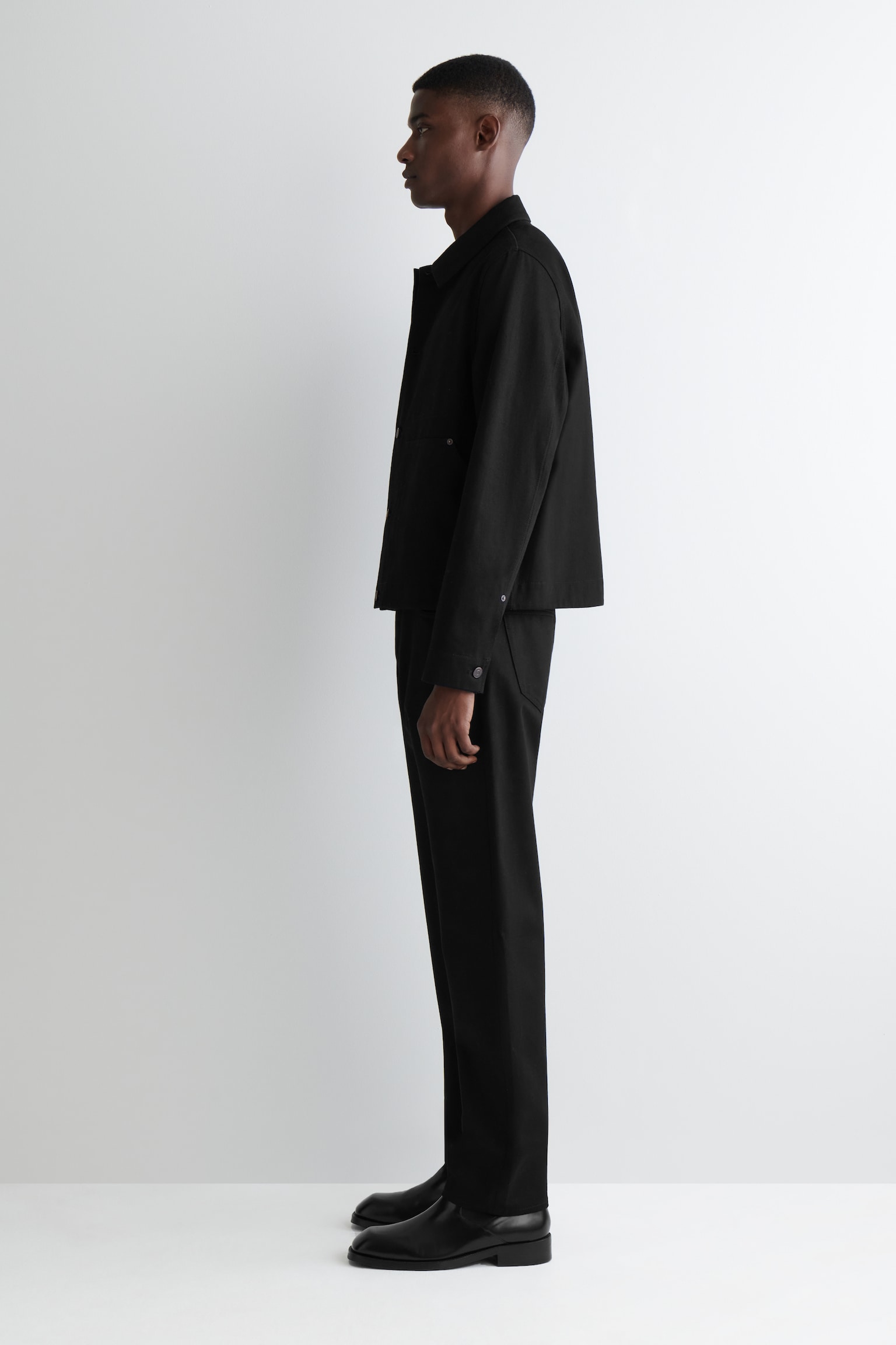 RELAXED DENIM JACKET - BLACK SELVEDGE - 4