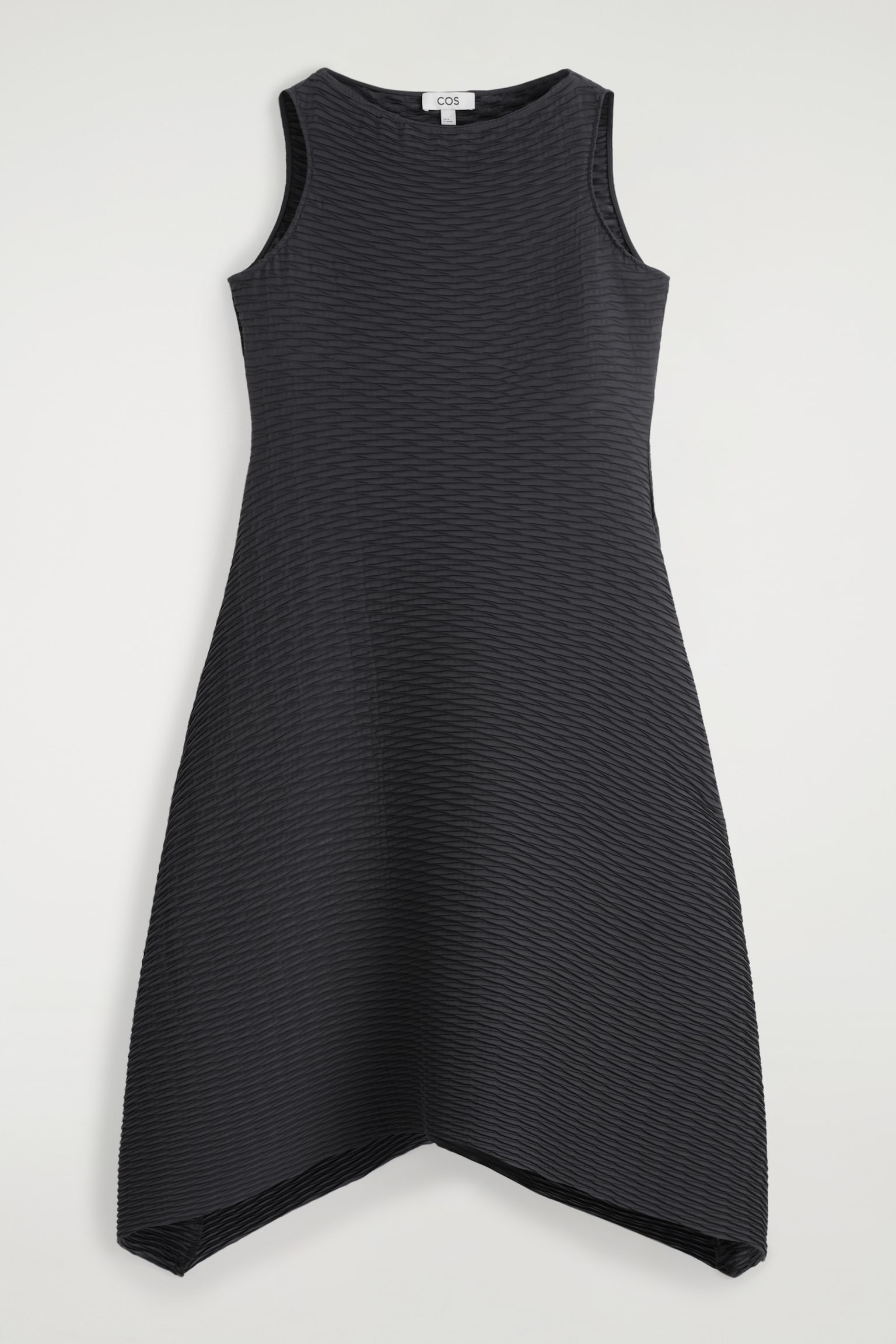 VESTIDO MIDI PLISADO VOLUMINOSO - ANTRACITA/NEGRO - 2