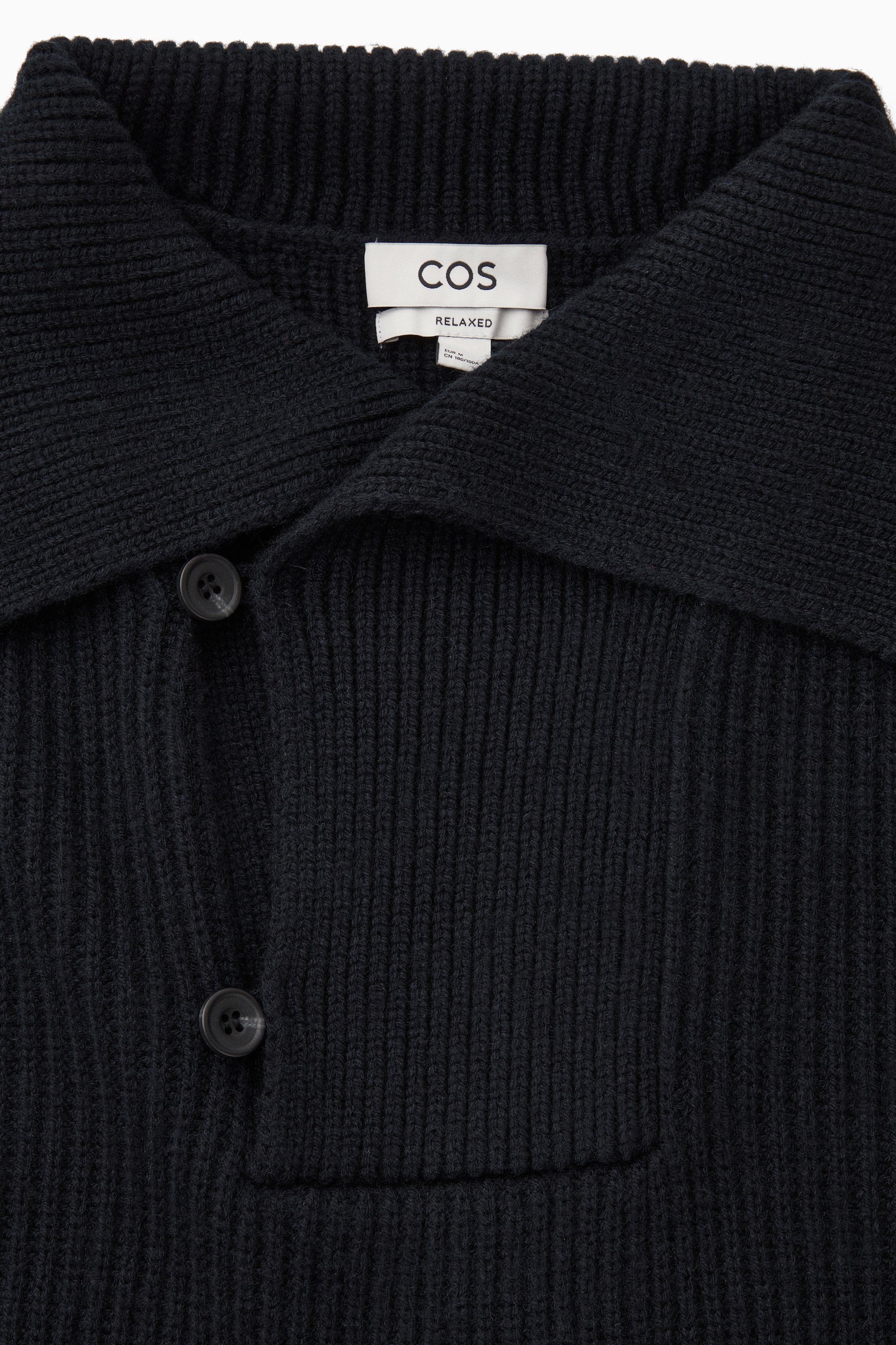 Näytä suurempi kuva: SAILOR-COLLAR WOOL JUMPER - DARK NAVY - MIEHET | H&M FI 2