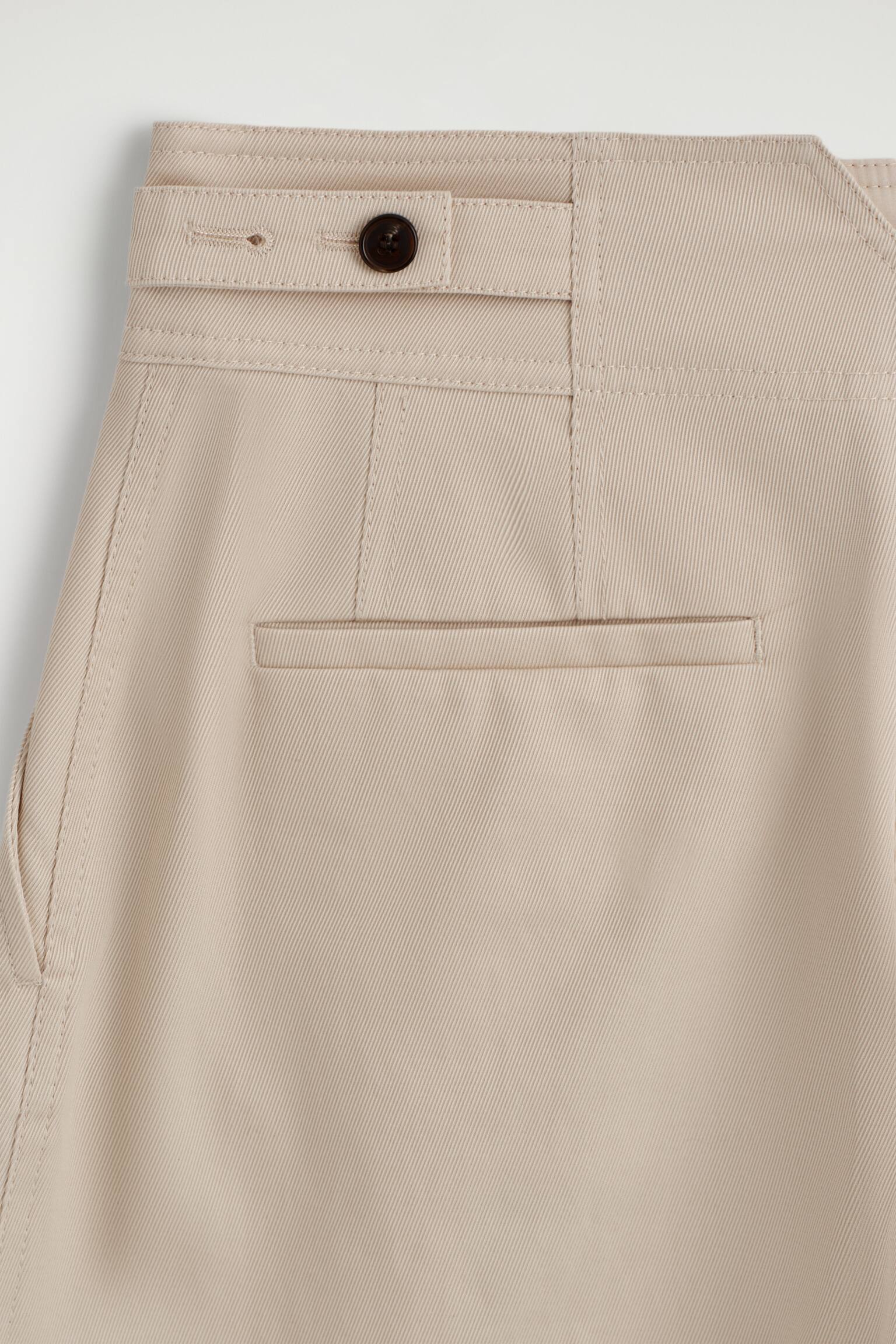 PANTALONI A PALLONCINO CROPPED IN COTONE - BEIGE CHIARO/MARRONE SCURO - 4