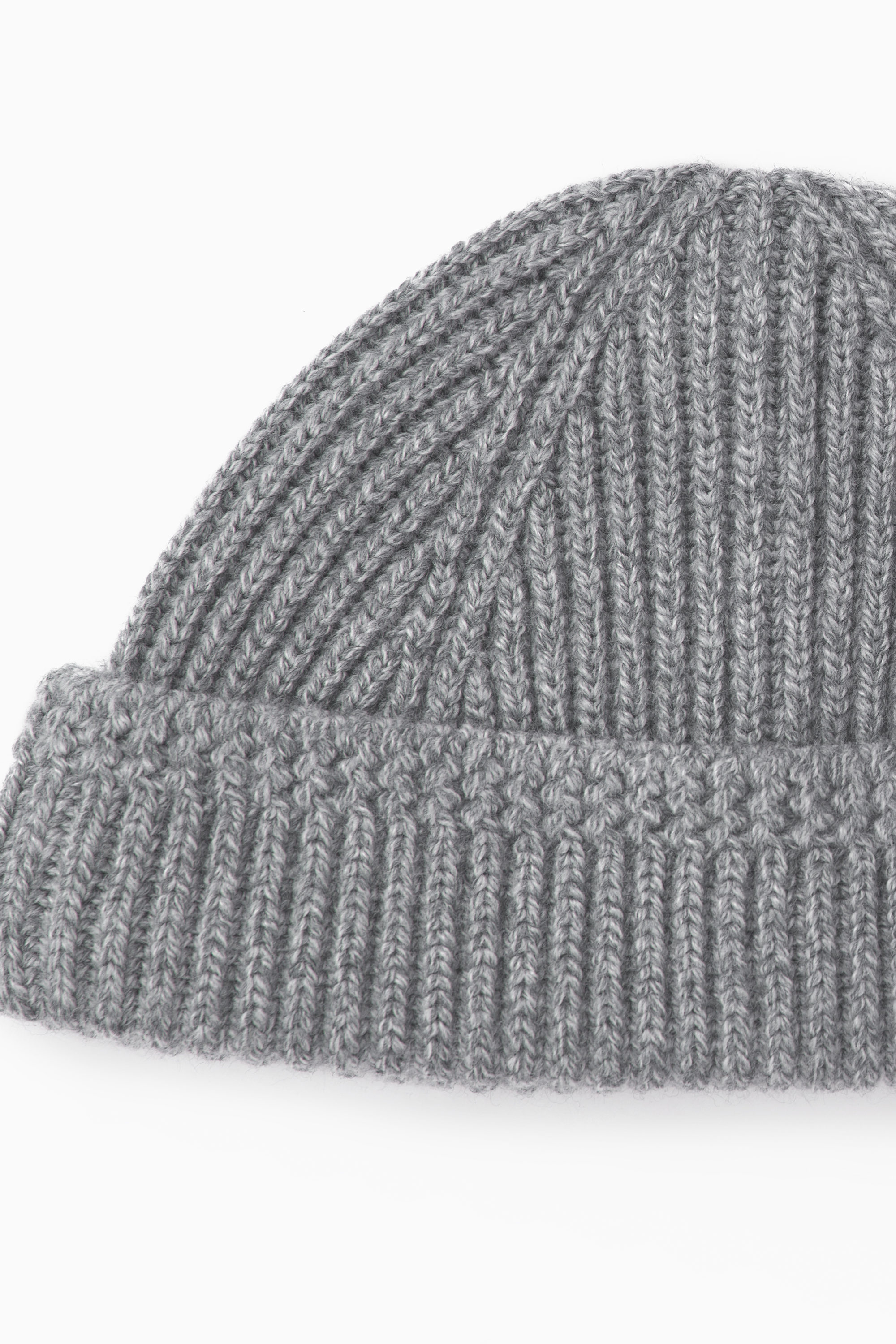 モカニ　①2個 ⑤⑥各25個 SHORT MERINO WOOL BEANIE - GREY MÉLANGE | COS