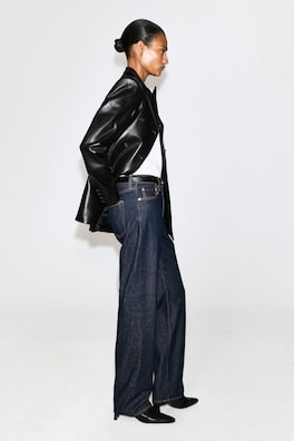 CHORD STRAIGHT-LEG JEANS — DARK INDIGO 3