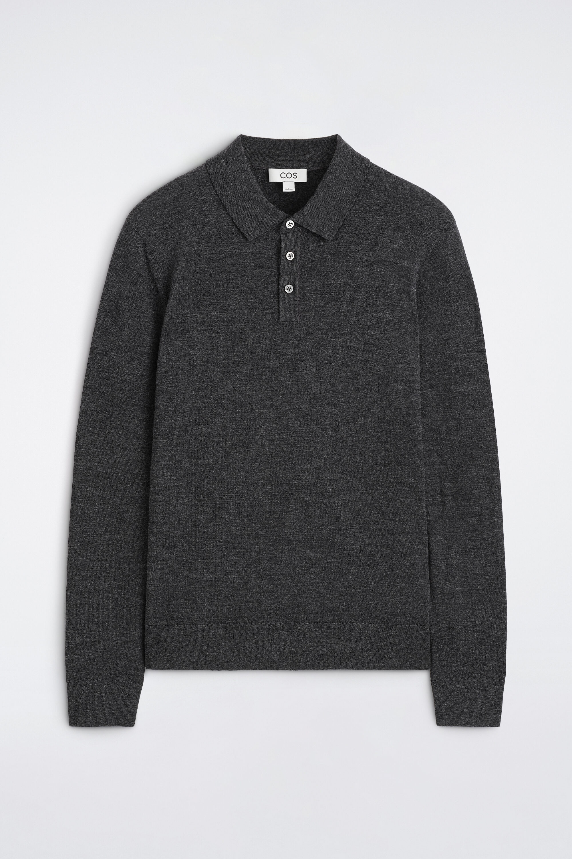 SLIM MERINO WOOL POLO SHIRT - thumbnail 8