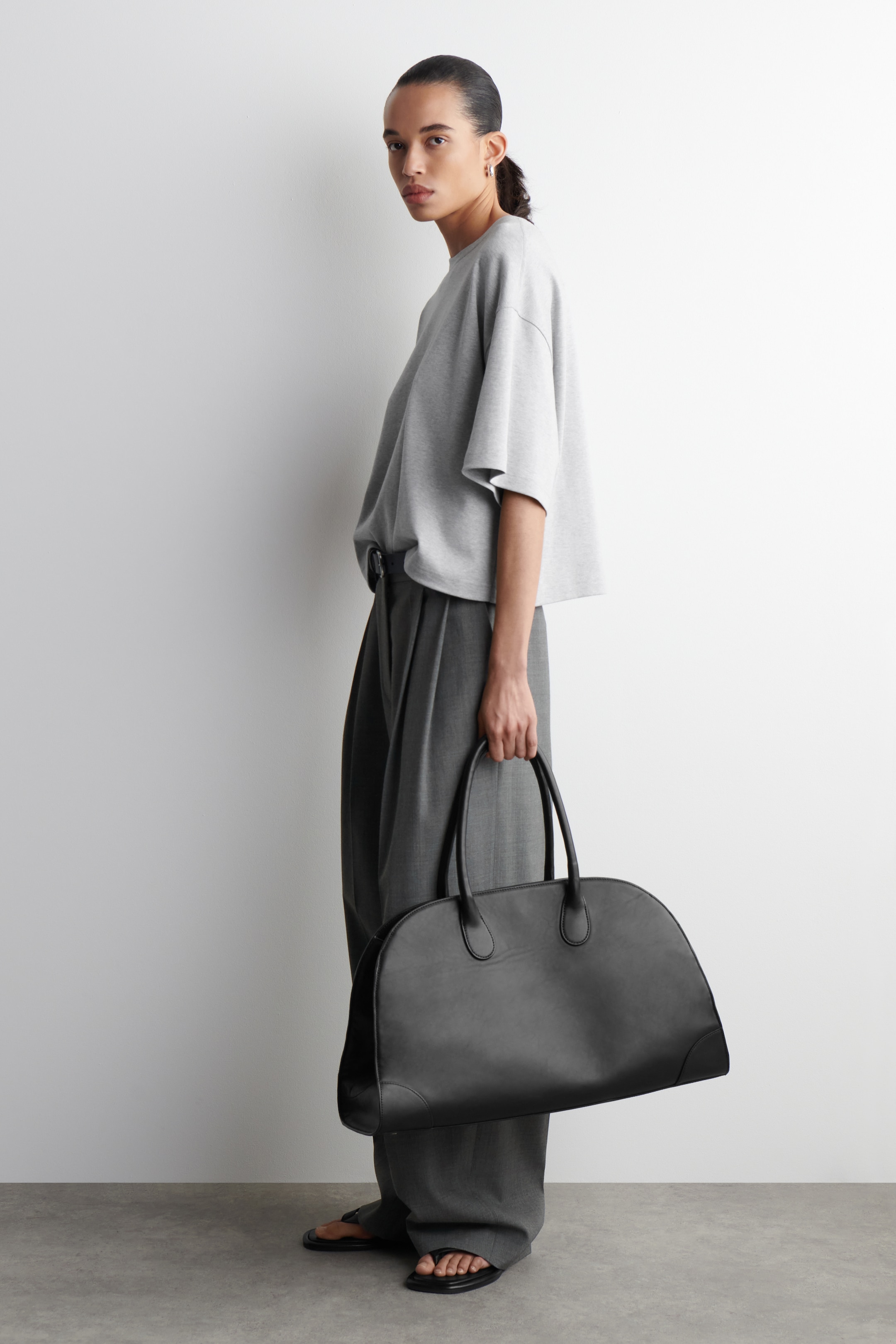 Visualizza immagine più grande: T-SHIRT SQUADRATA OVERSIZE - GRIGIO MÉLANGE - DONNA | H&M IT 3