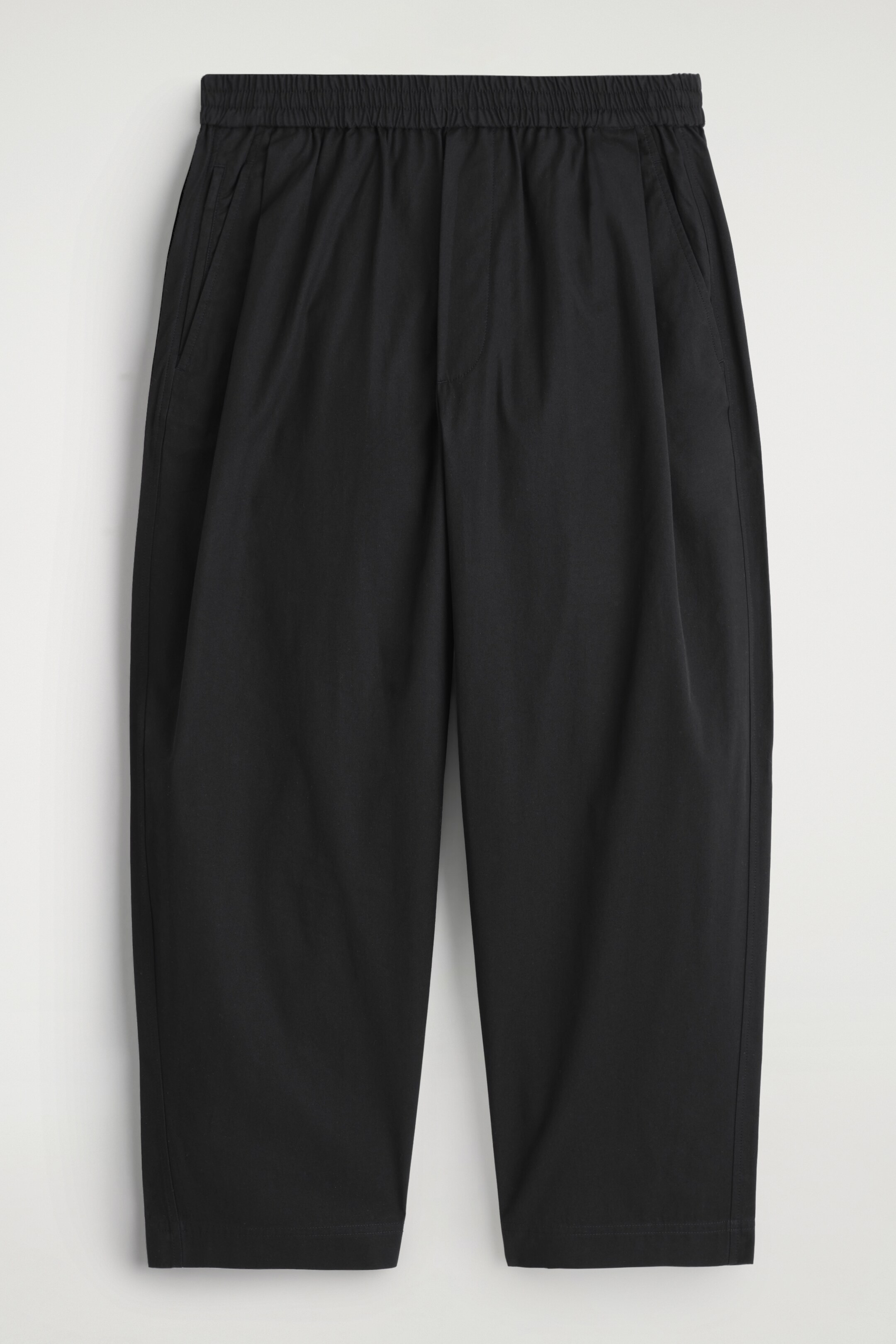 View larger image: BARREL-LEG COTTON JOGGERS - BLACK - Men | H&M GB 6