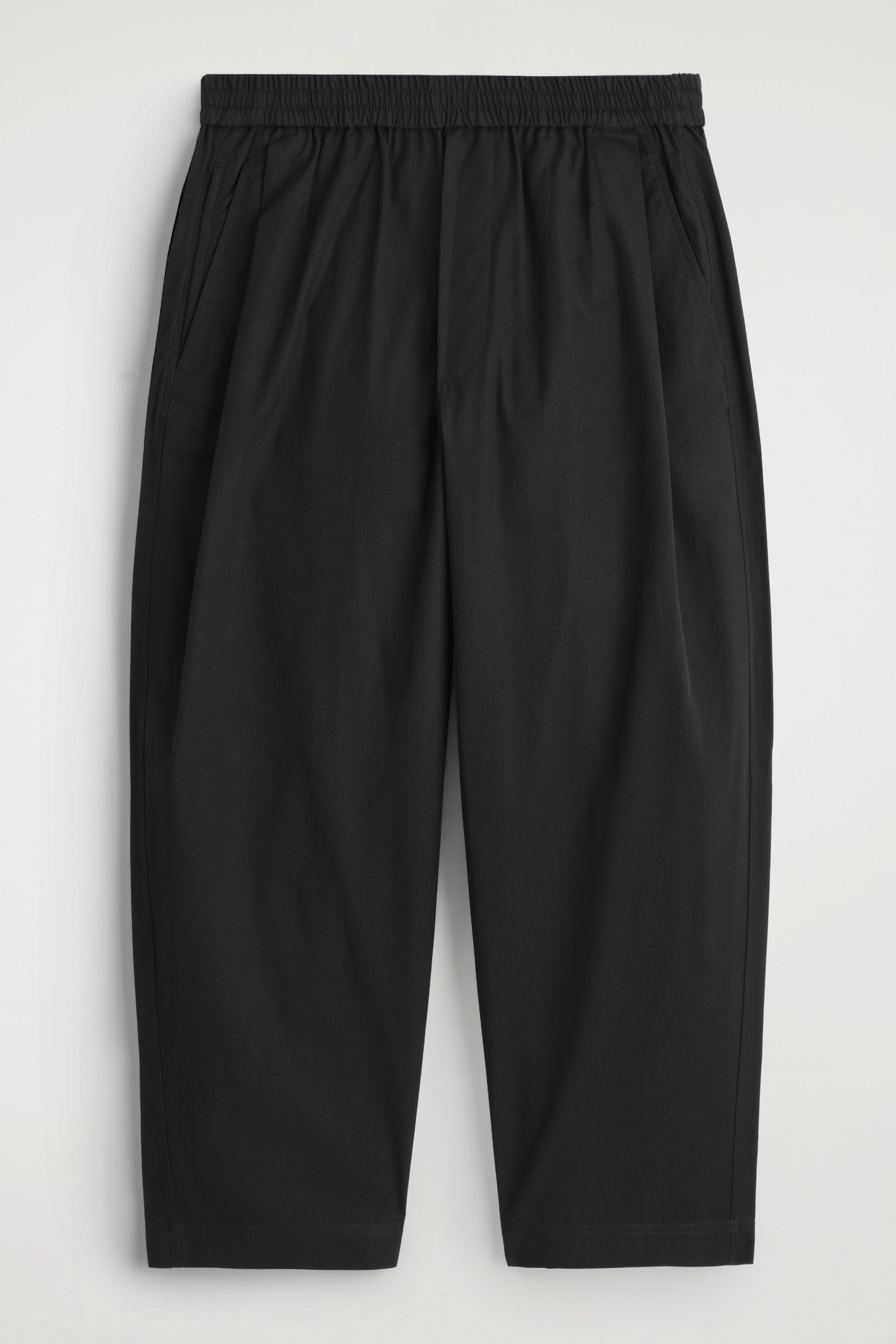 【DISCERNMENT】COS toni cotton pants CRINKLED-COTTON PANTS - DARK BROWN | COS