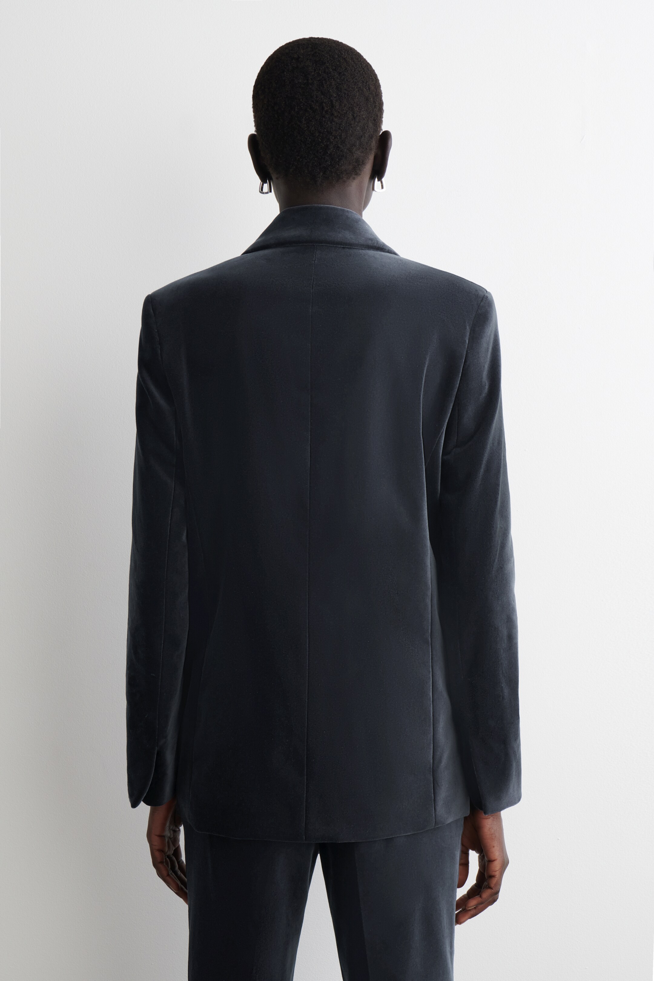 Visualizza immagine più grande: VELVET DOUBLE-BREASTED BLAZER - NAVY - DONNA | H&M IT 5