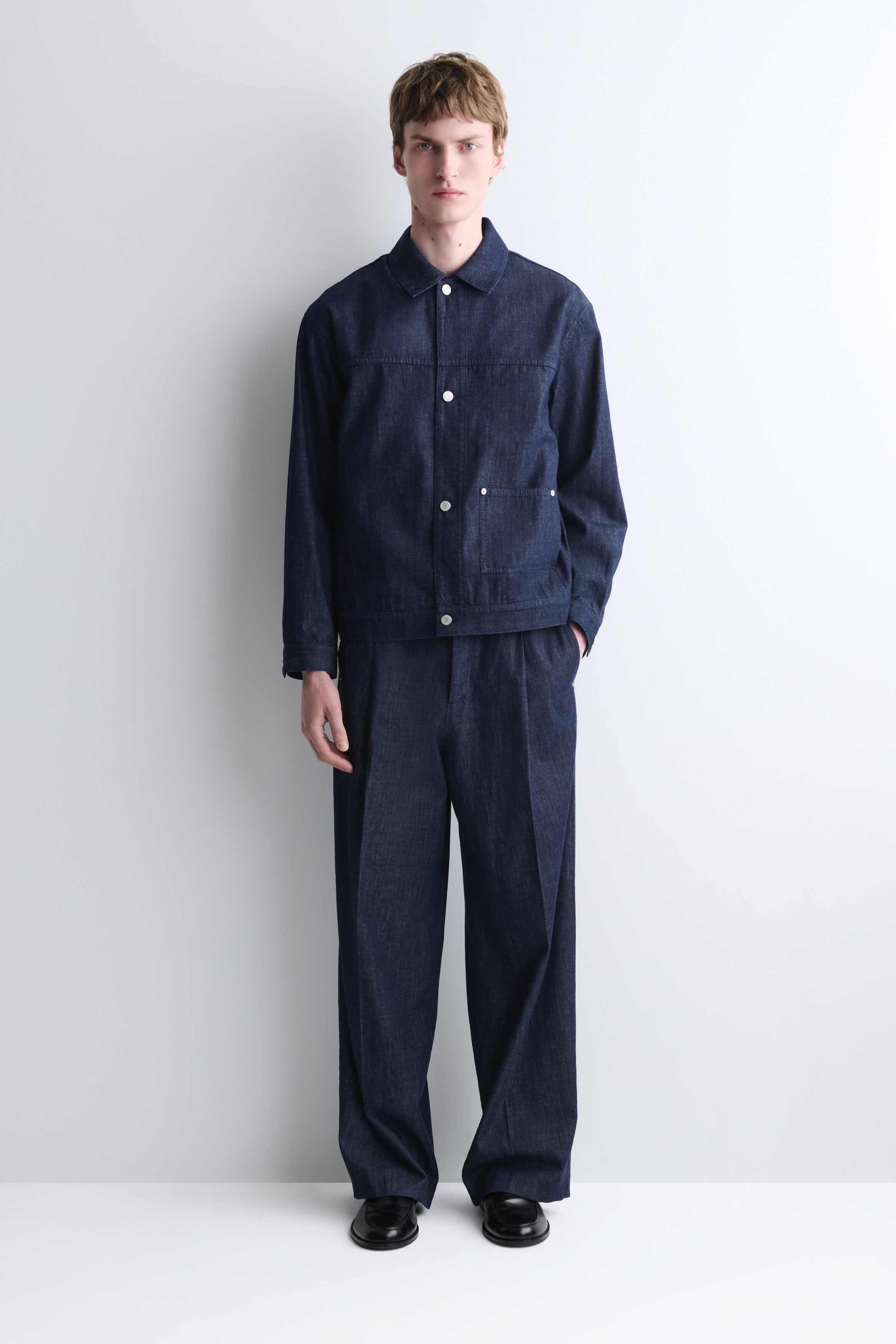 DENIM SHIRT JACKET - INDIGO | COS US