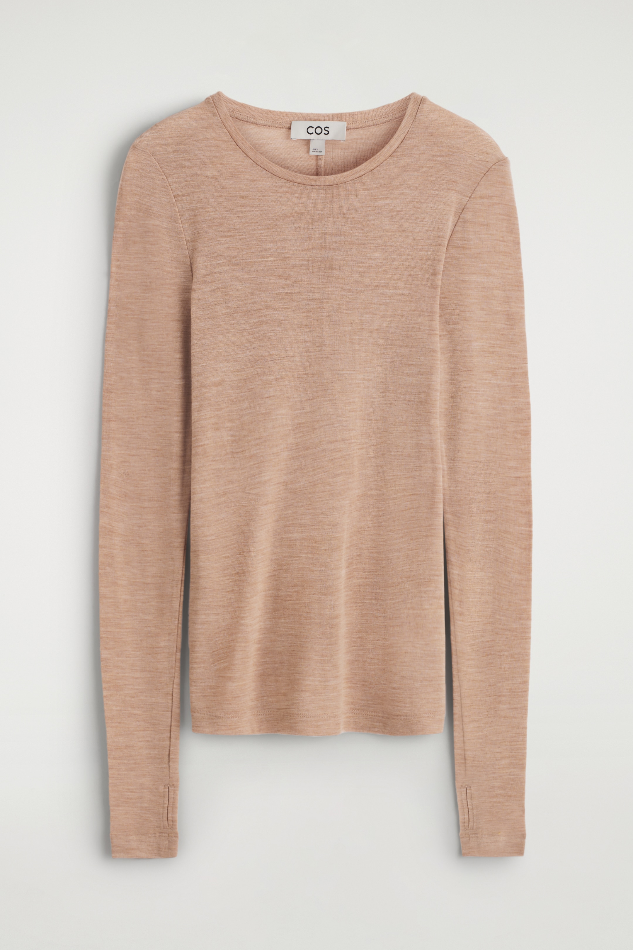Zobraziť väčší obrázok: Úzky top z merino vlny - KAMEĽOVÁ MÉLANGE - ŽENY | H&M SK 6