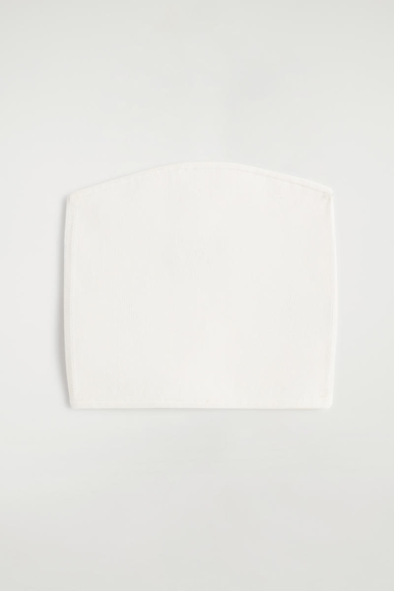 Ribbed Silk-Blend Bandeau