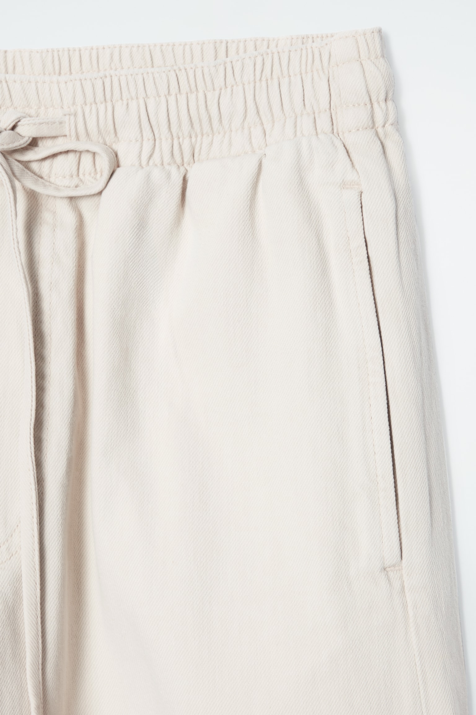 WIDE-LEG FLUID DENIM TROUSERS - ECRU/WASHED BLUE/WASHED BLACK - 2