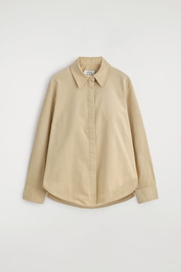 CORDUROY SHIRT — BEIGE 2