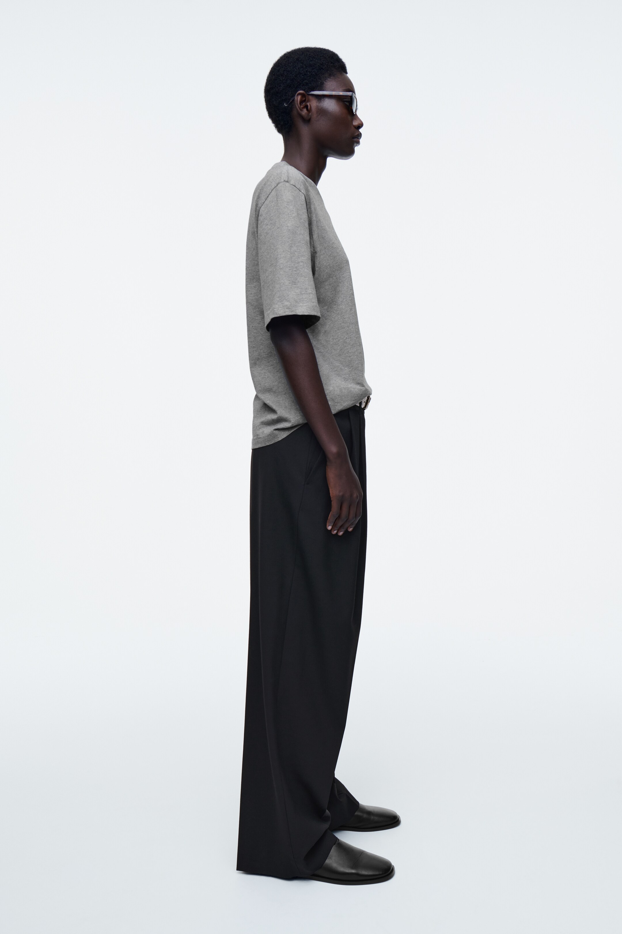 Agrandir l'image: T-SHIRT DÉCONTRACTÉ EN COTON - GRIS CHINÉ - FEMME | H&M CH 4