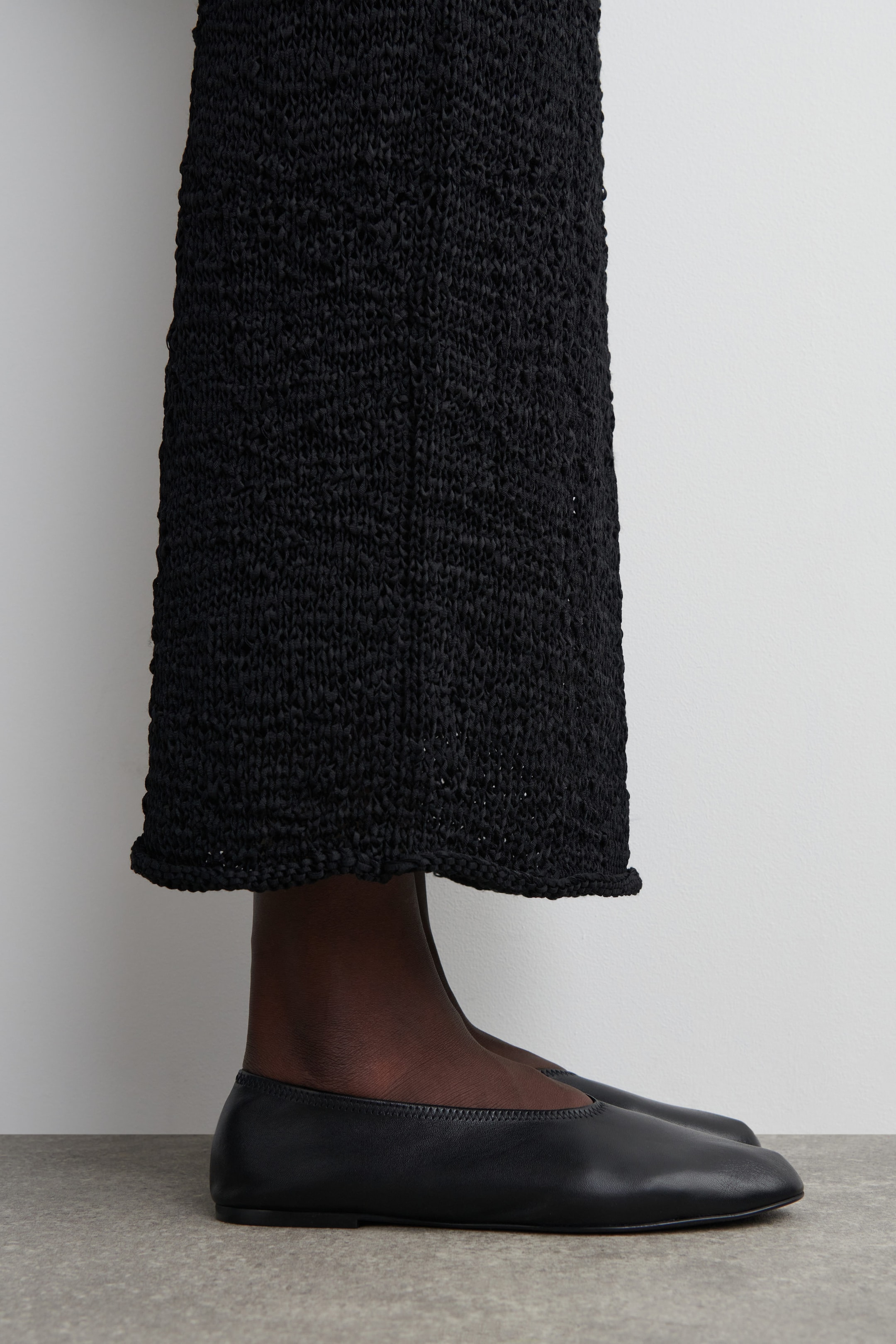 MINIMAL LEATHER BALLET FLATS