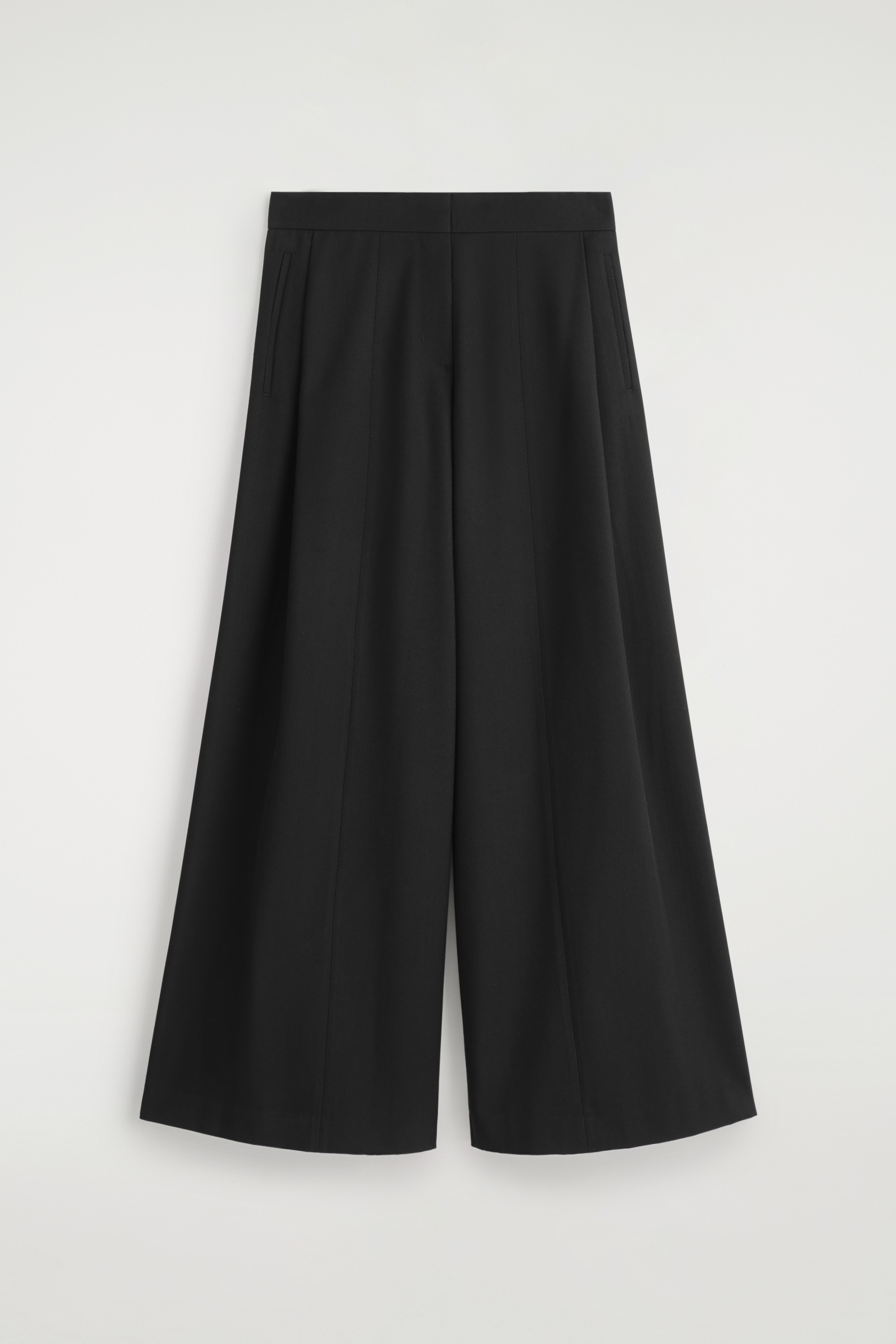 PANTALÓN RELAXED FIT MEZCLA DE LANA PERNERA ANCHA - NEGRO/BURDEOS/VERDE OSCURO