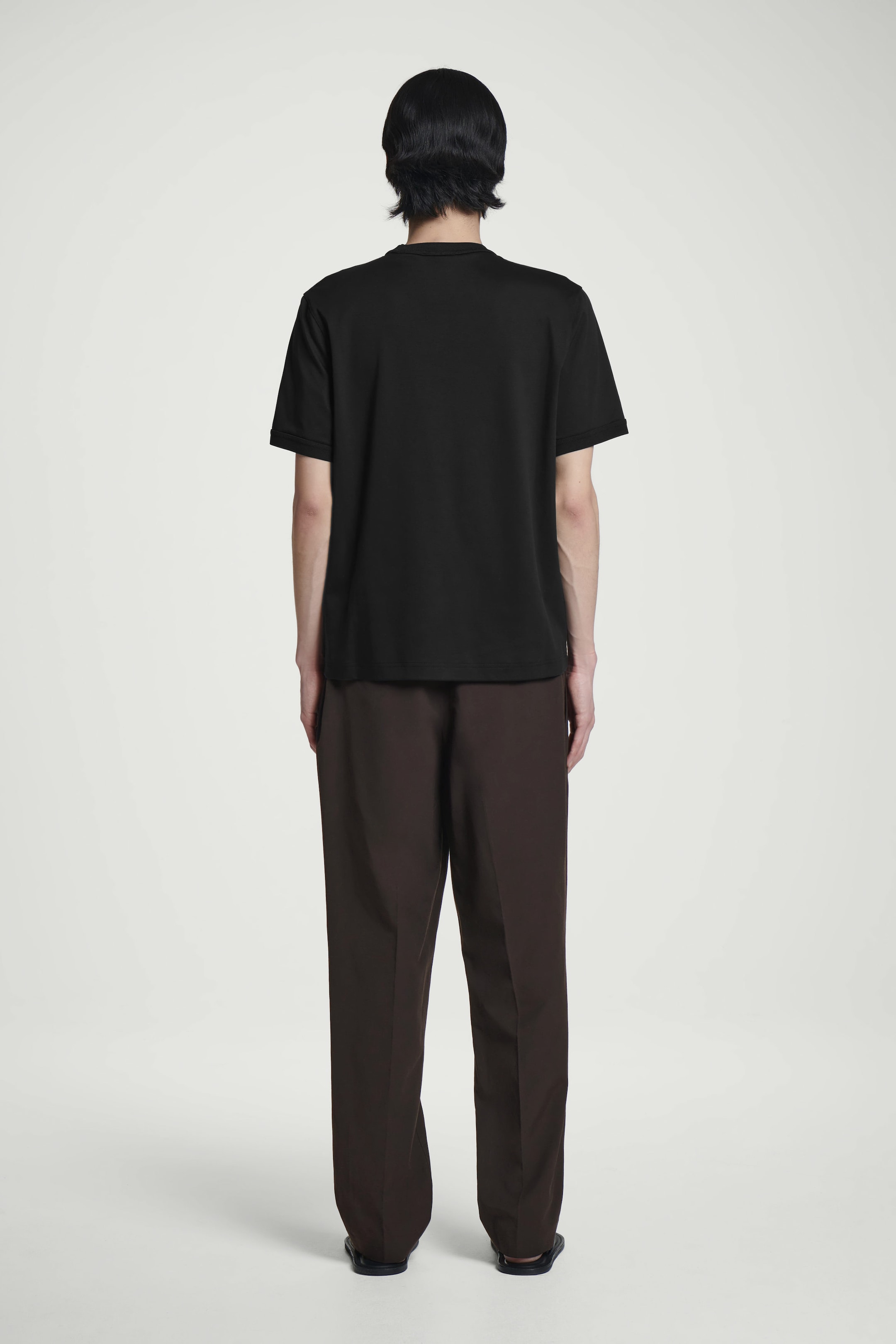 REGULAR-FIT MERCERISED-COTTON T-SHIRT