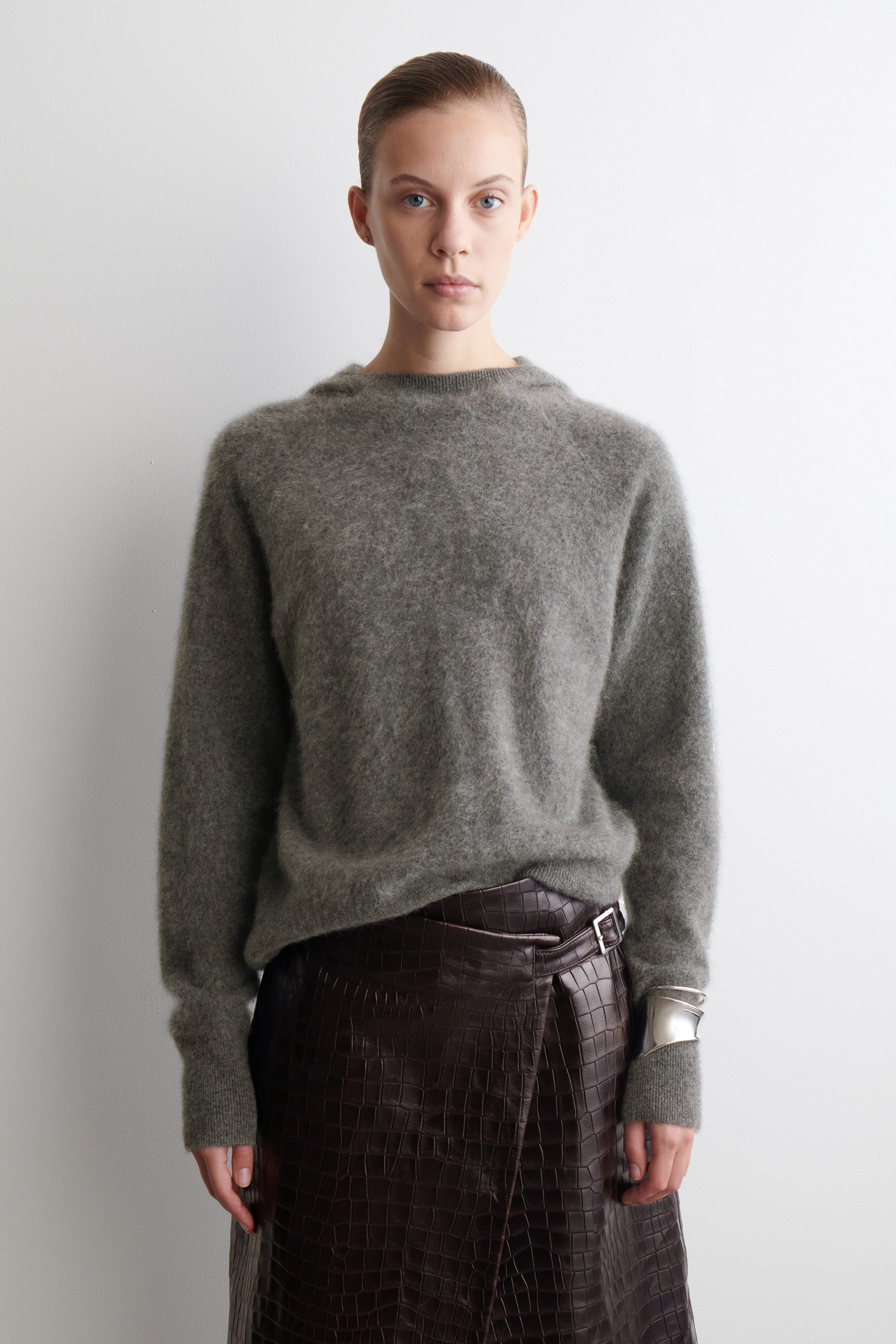 PRY Brushed Cashmer Docking Sweater サイズ0 PRY | Brushed Cashmere Docking Sweater | 0